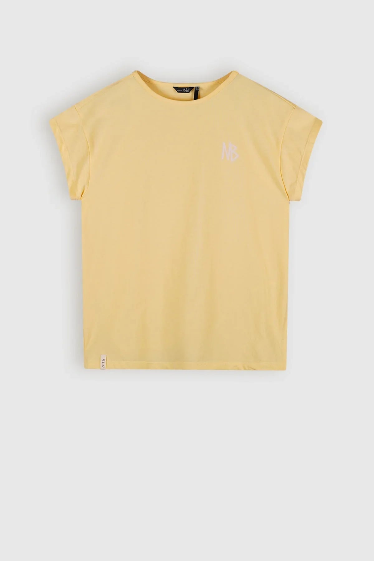 Kasis Tshirt met Knoop Geel