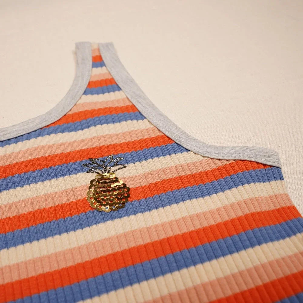 Luna Y/D Rib Singlet Dress Siesta