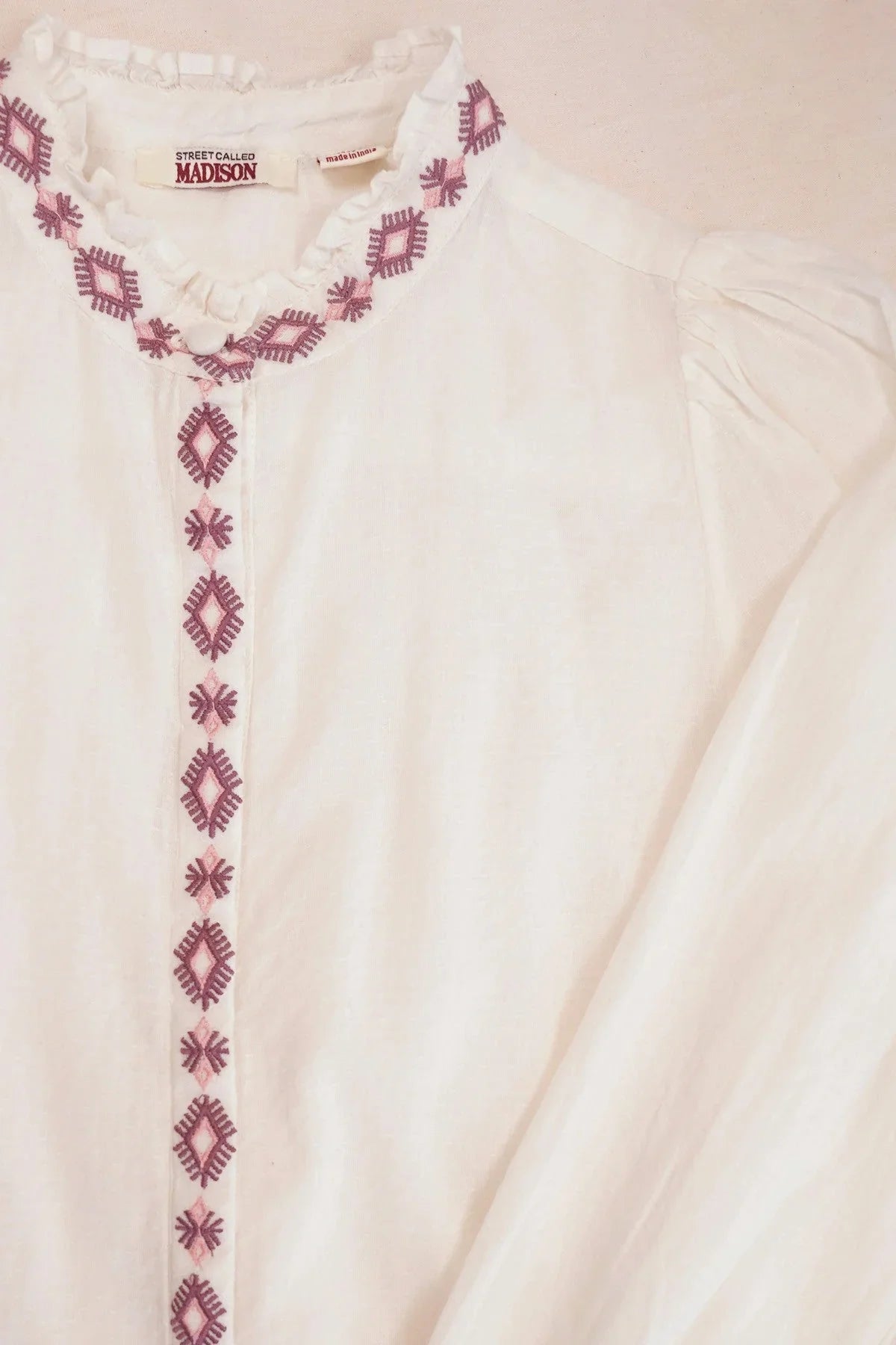 Luna Dobby Blouse Embroidery Matilda