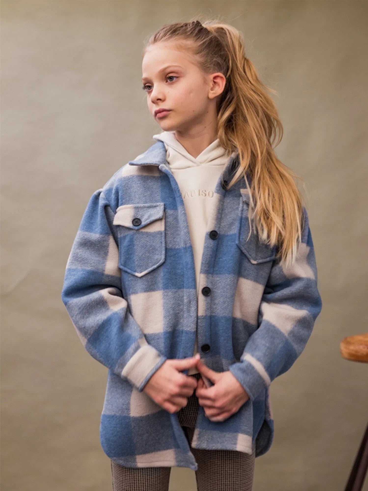 Overshirt Wooly Blue