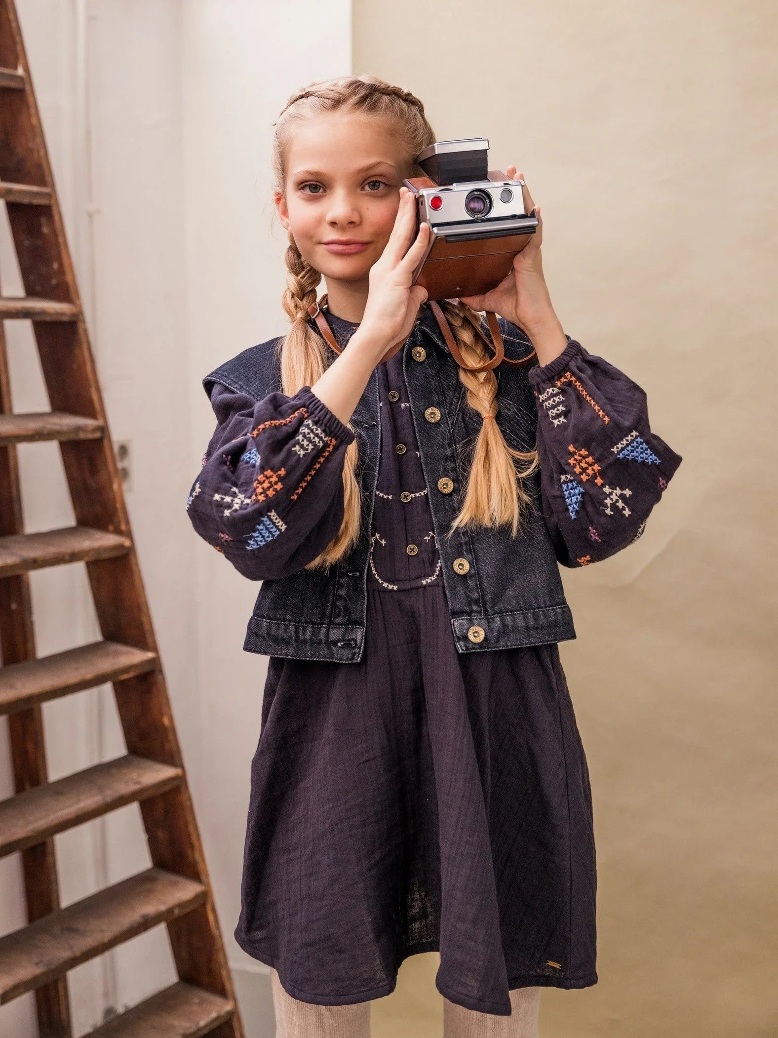 Gilet Fox Black Denim