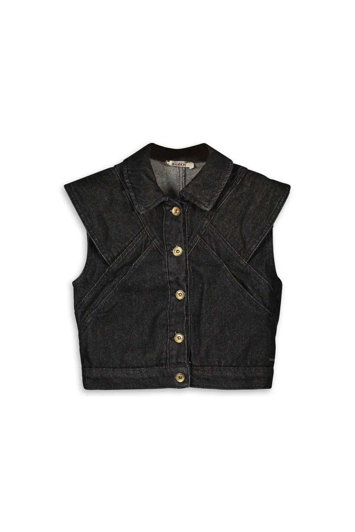 Gilet Fox Black Denim