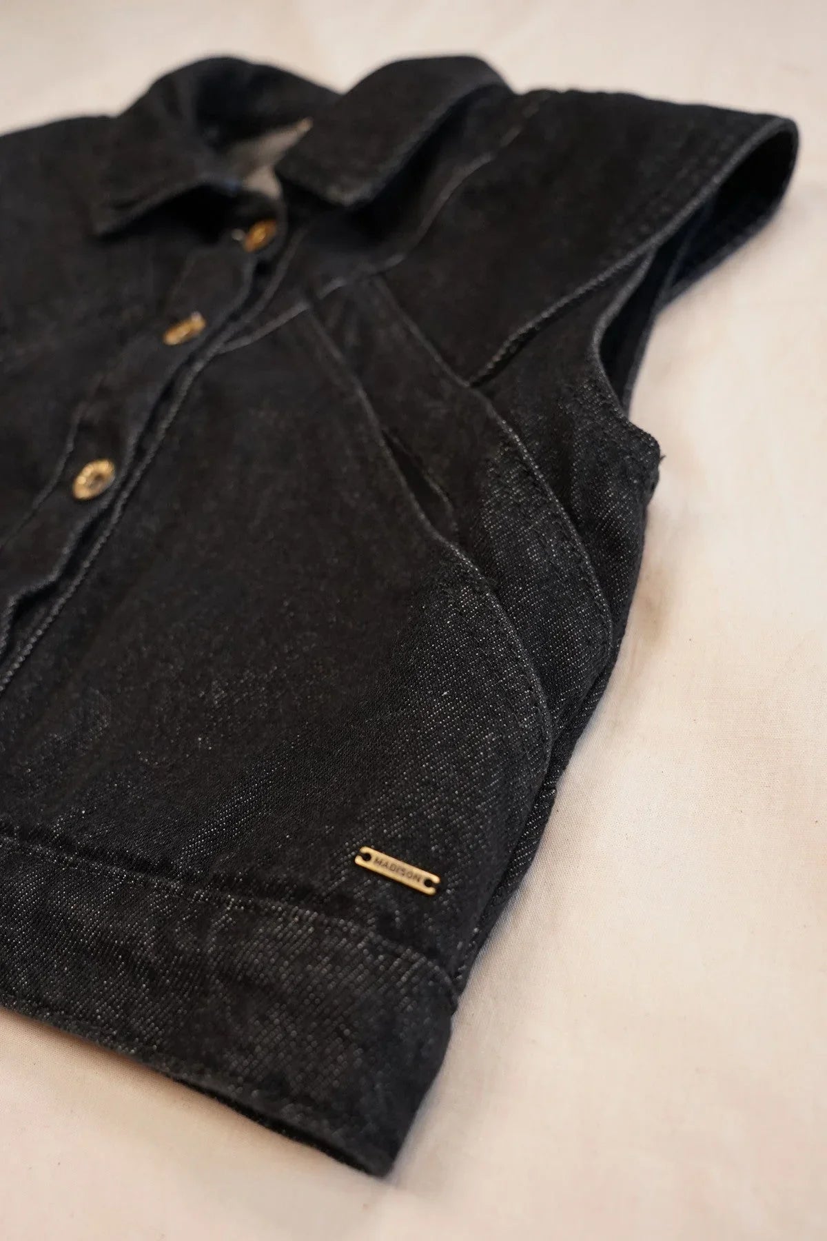 Gilet Fox Black Denim