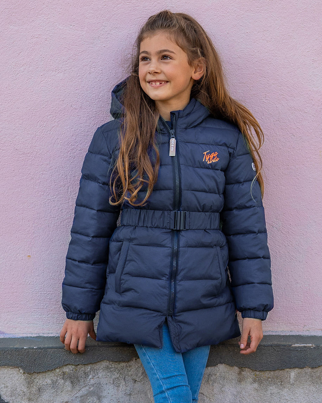 Winterjas Jasmijn Donker Blauw - TYGO&vito