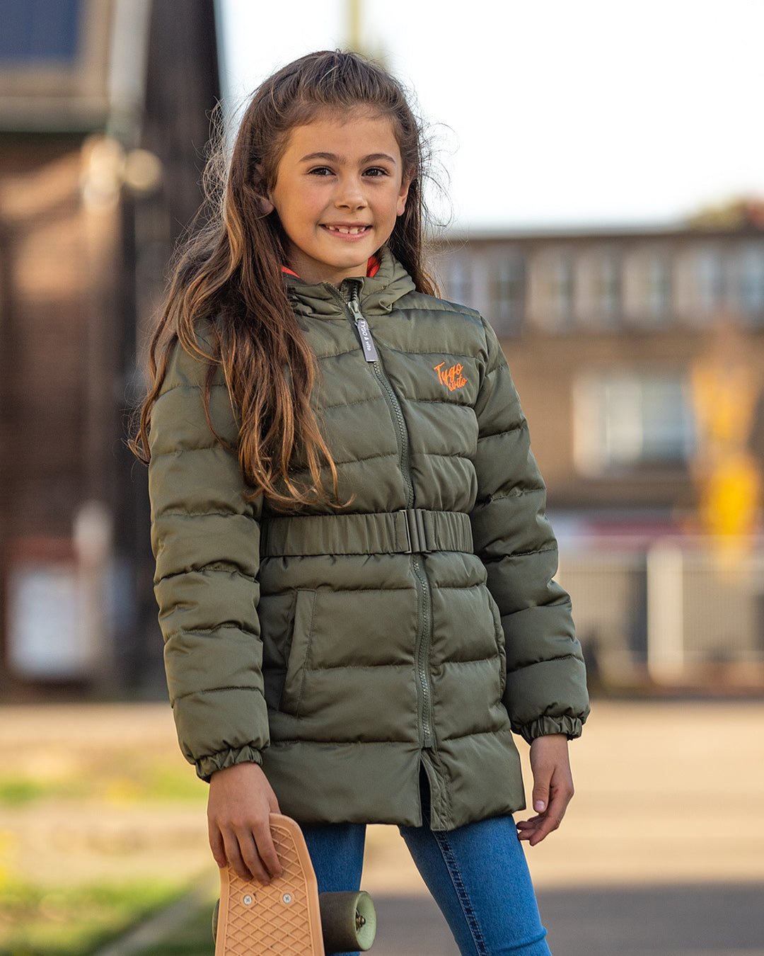 Winterjas Jasmijn Olijf Groen - TYGO&vito