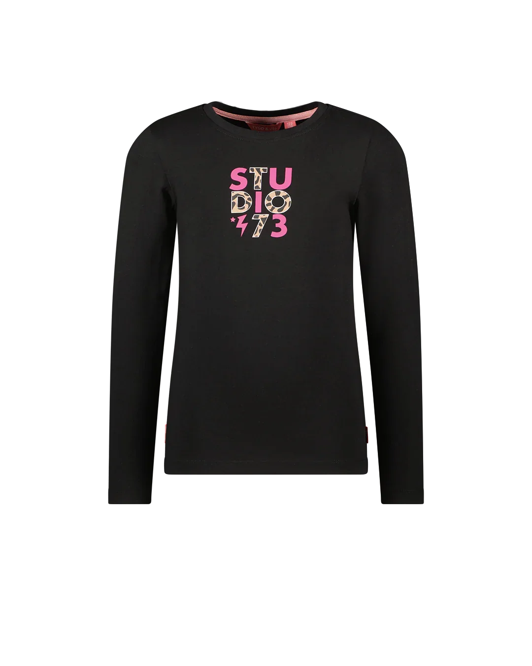 T-Shirt Lange Mouw Linde Zwart - TYGO&vito