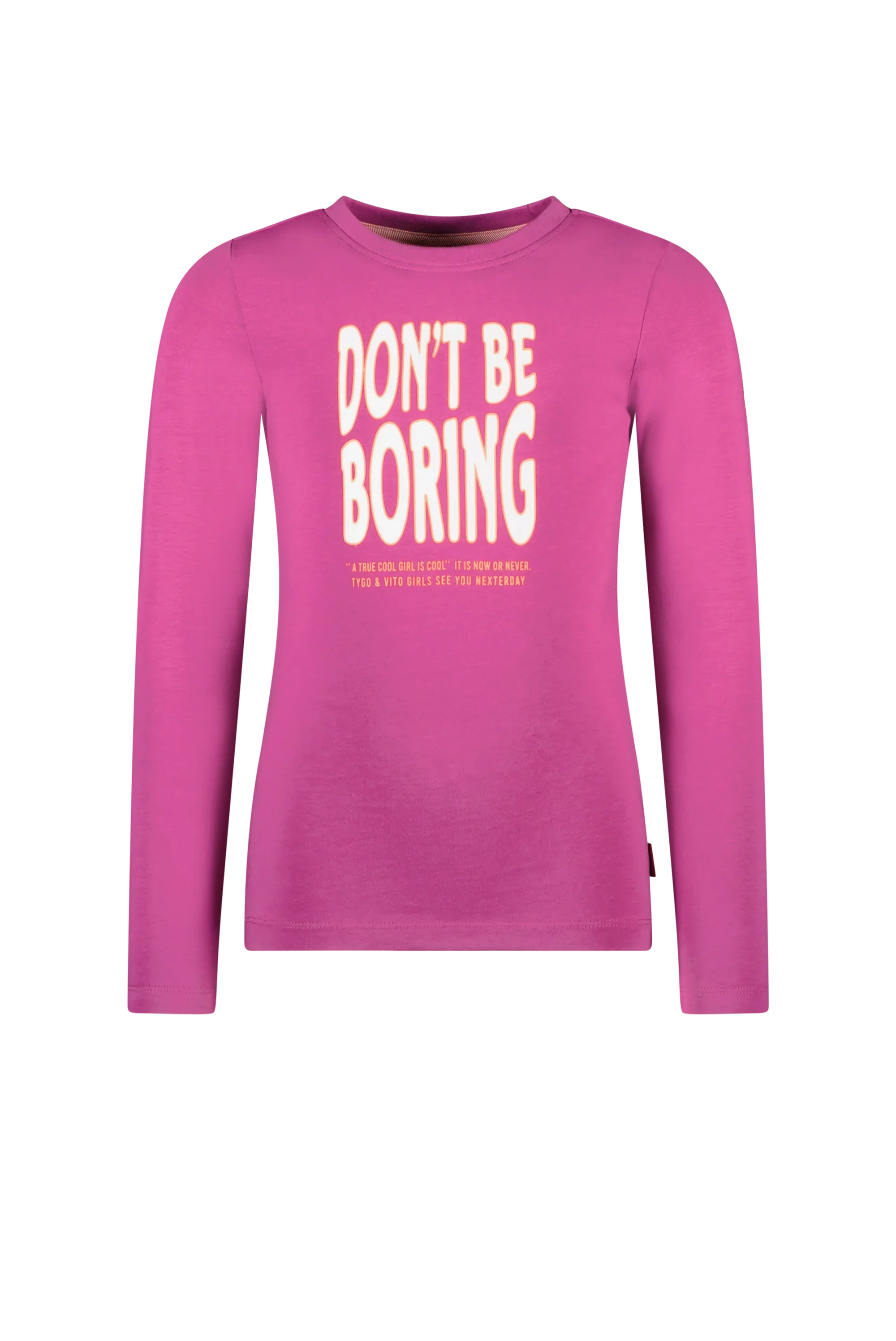 T-Shirt Lange Mouw Linde Beetroot Purple - TYGO&vito