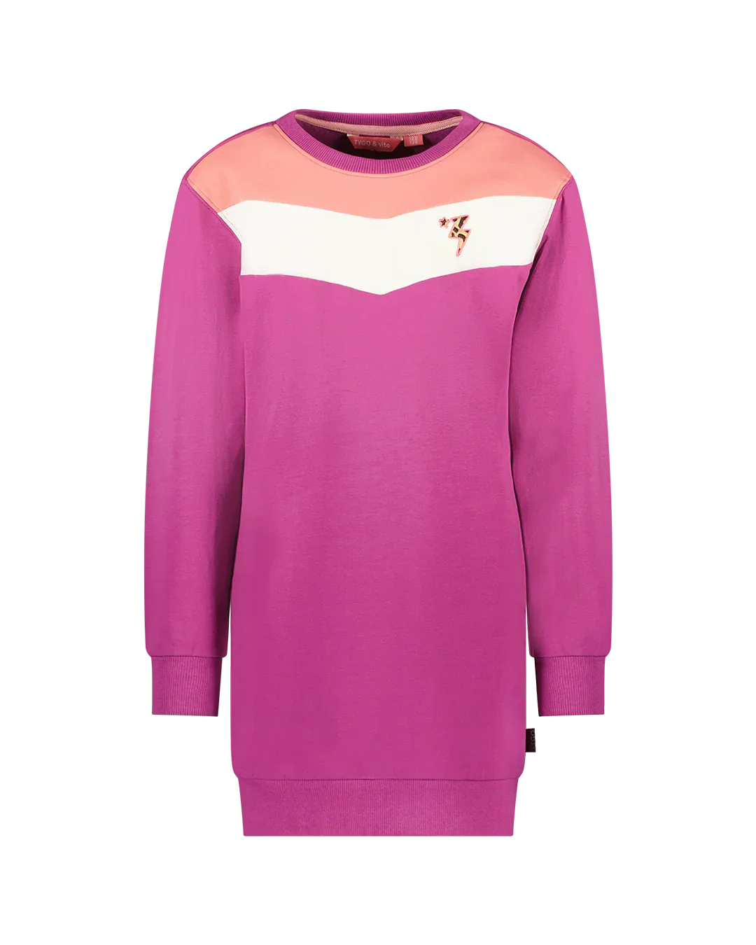 Sweat Jurk Demi Beetroot Paars - TYGO&vito