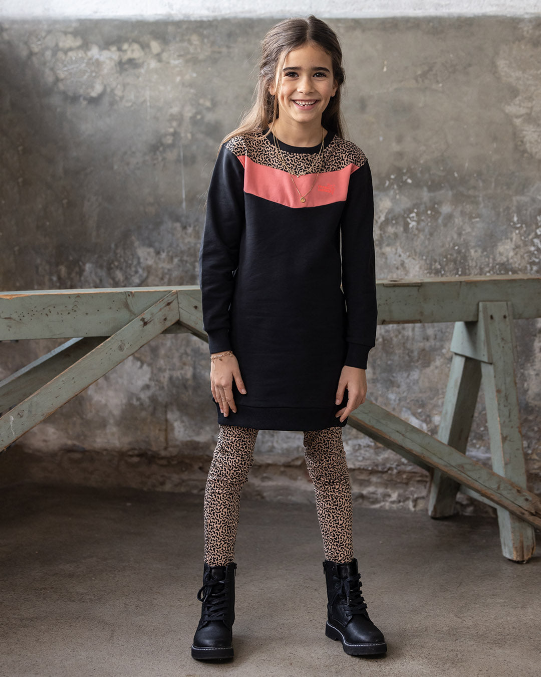 Sweat Jurk Demi Zwart - TYGO&vito