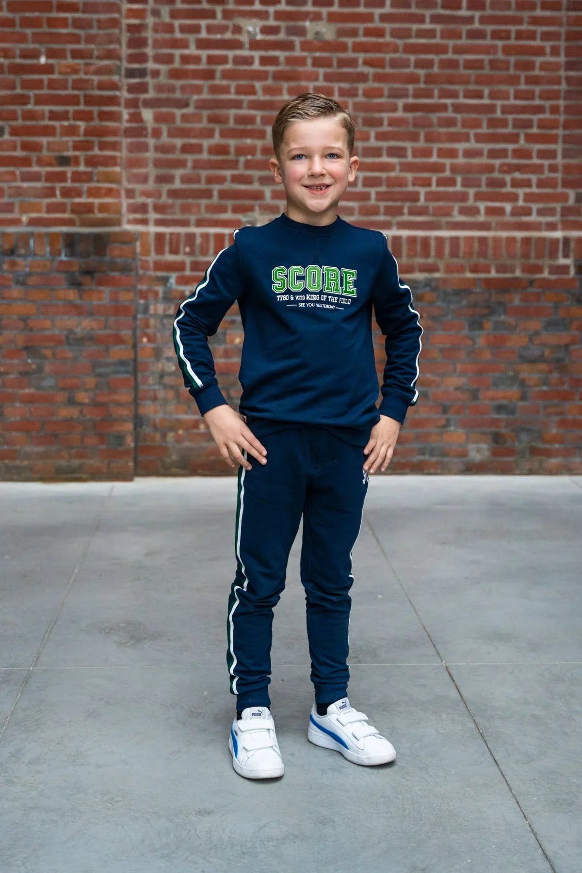 Sweater Sam Donker Blauw - TYGO&vito