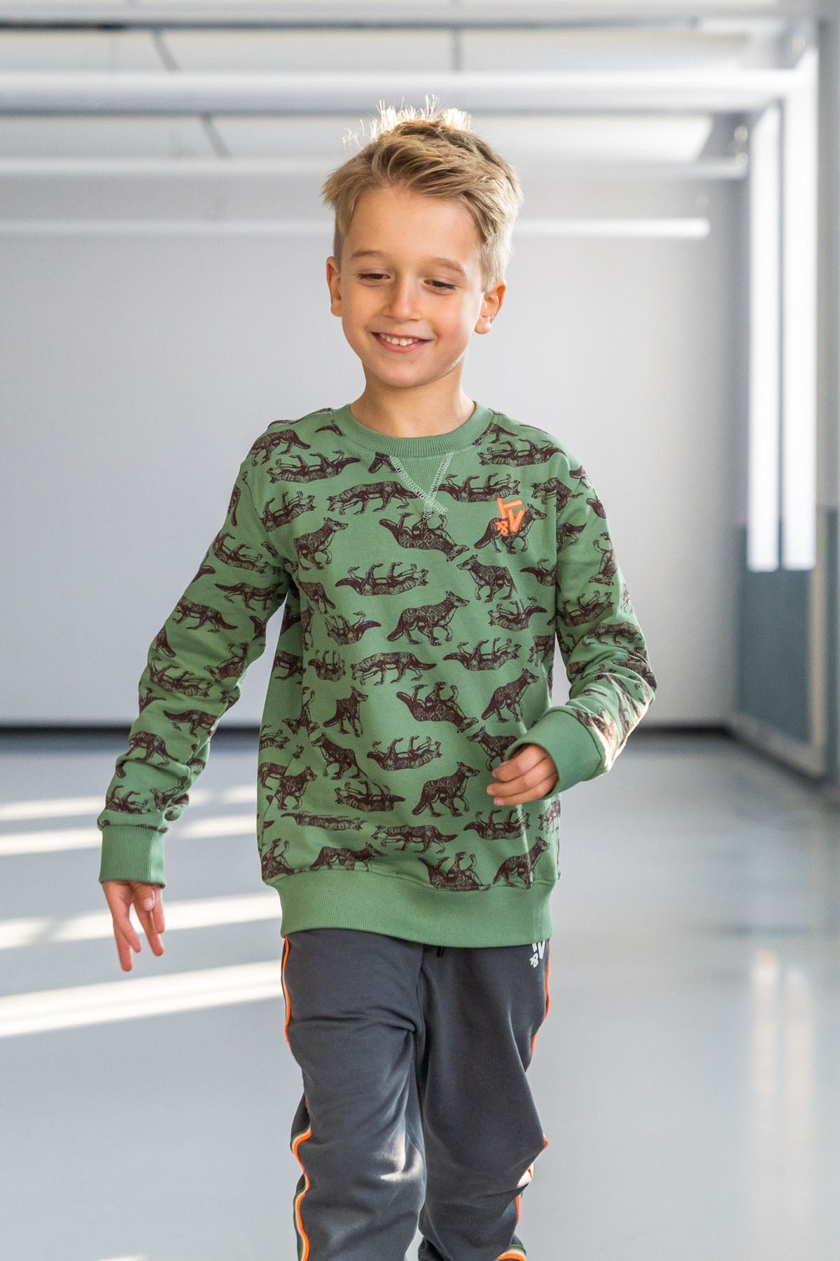 Sweater All-Overprint Jesse Olive - TYGO&vito