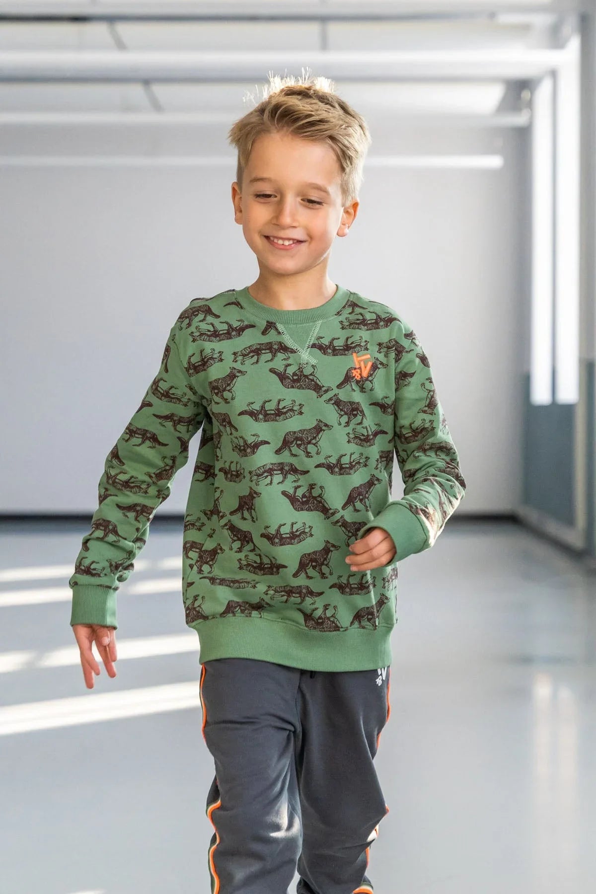 Sweater All-Overprint Jesse Olive - TYGO&vito