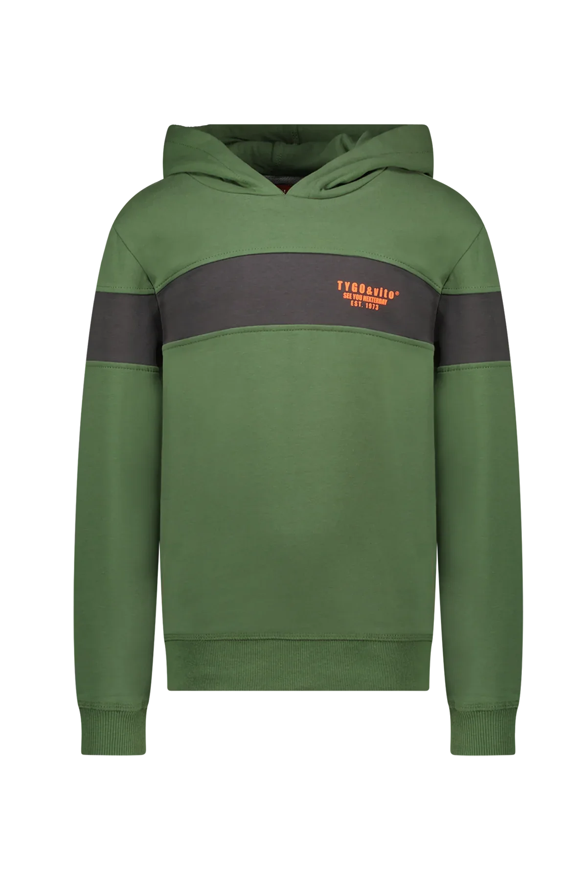 Hoodie Hidde Olive - TYGO&vito