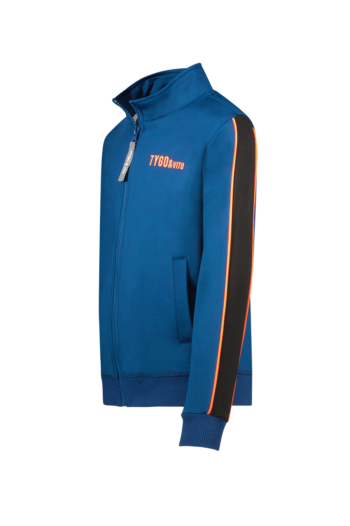 Vest Met Rits Vigo Blauw - TYGO&vito