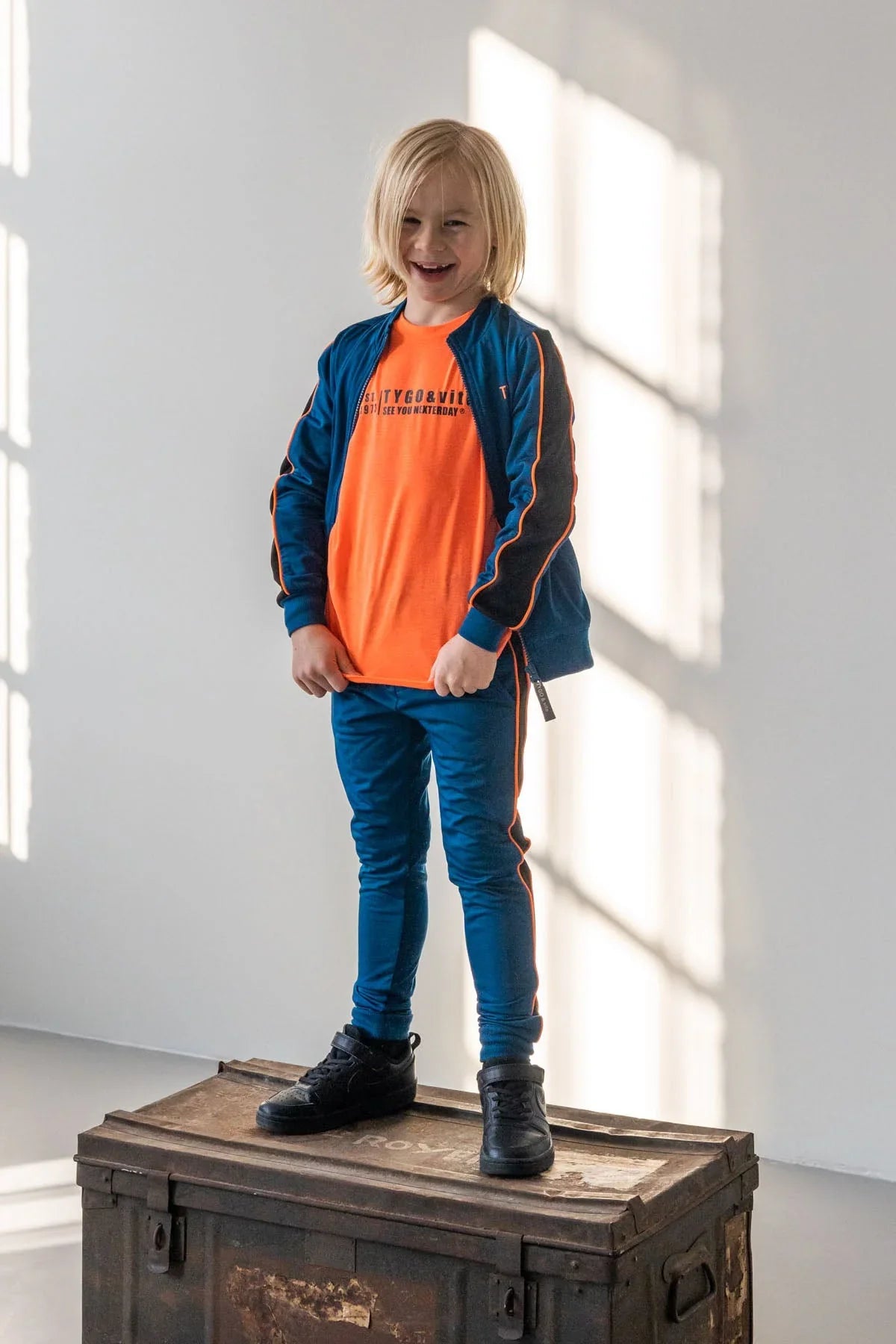 Vest Met Rits Vigo Blauw - TYGO&vito