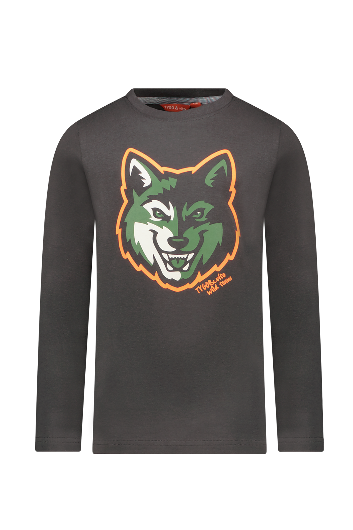 T-Shirt Lange Mouw Ryan Antraciet Grijs - TYGO&vito