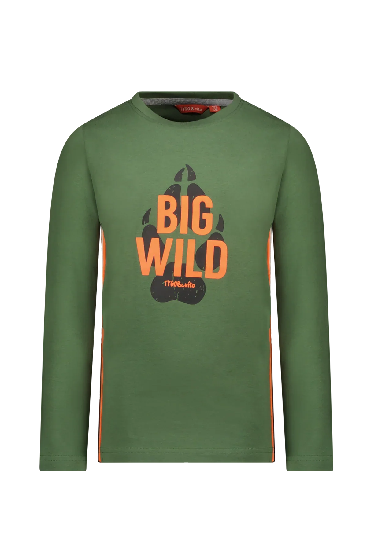 T-Shirt Lange Mouw Mason Olijf Groen - TYGO&vito