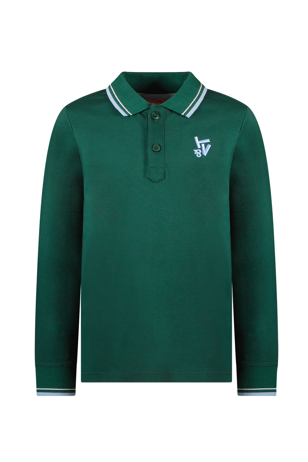 Polo T-Shirt Lange Mouw Milano Dark Green - TYGO&vito