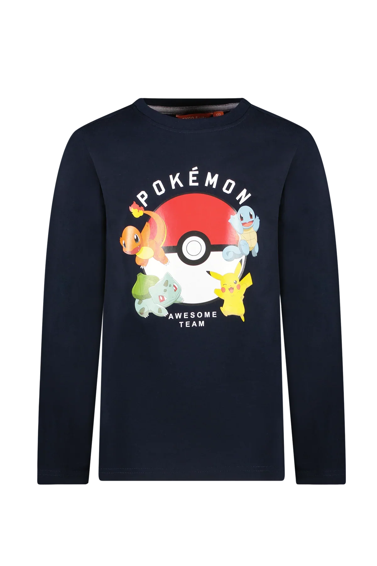 T-Shirt Lange Mouw Pokémon Donker Blauw - TYGO&vito