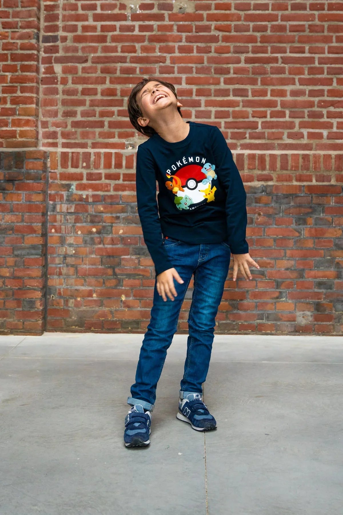 T-Shirt Lange Mouw Pokémon Donker Blauw - TYGO&vito