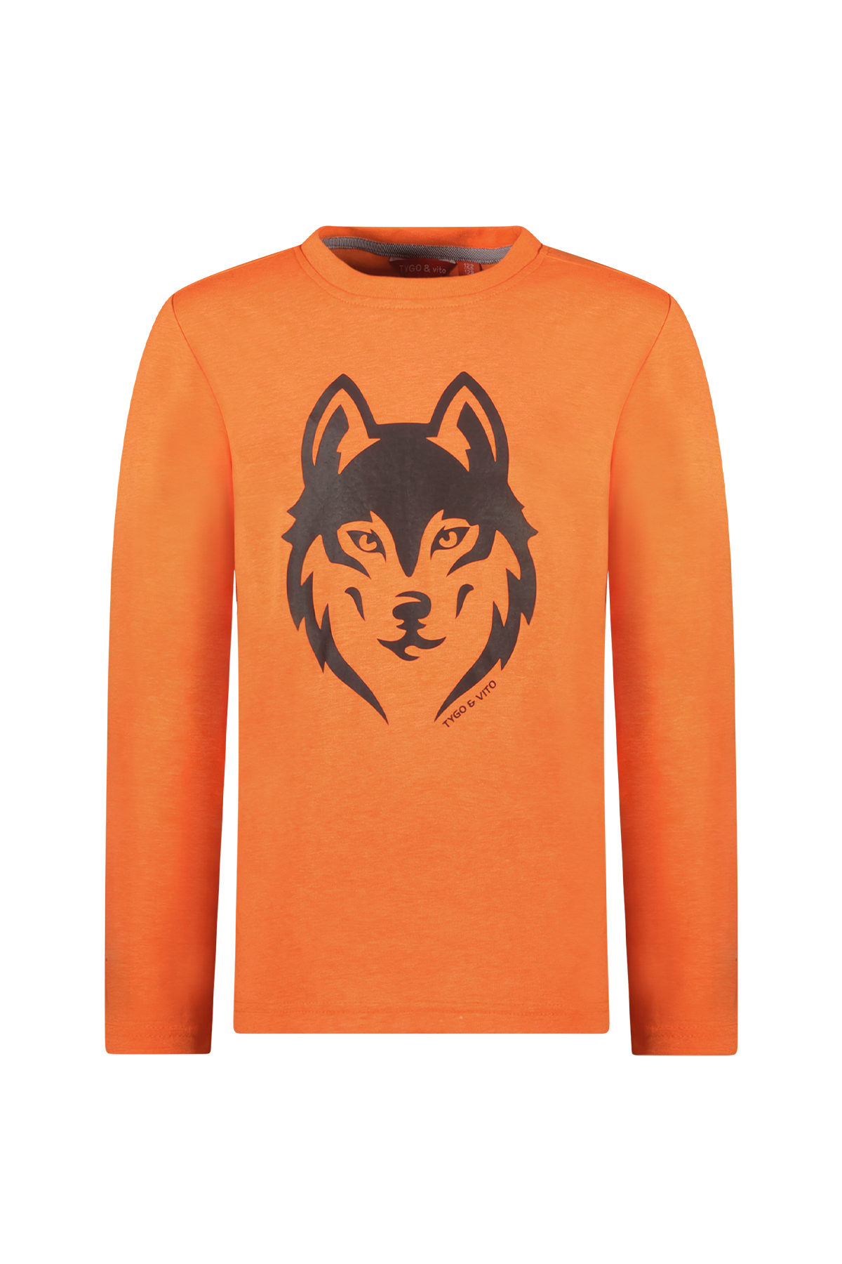 T-Shirt Lange Mouw Neon Jim Neon Oranje - TYGO&vito