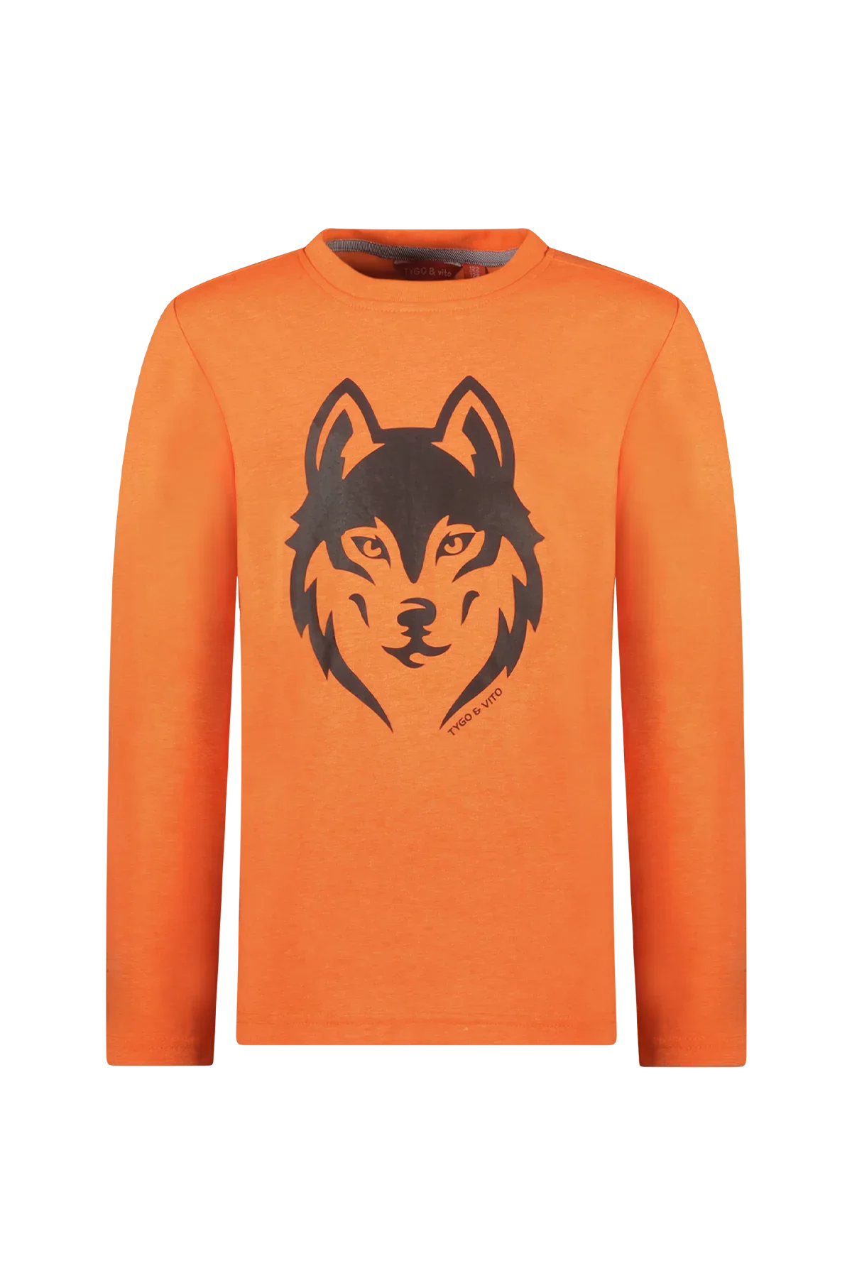 T-Shirt Lange Mouw Neon Jim Neon Oranje - TYGO&vito