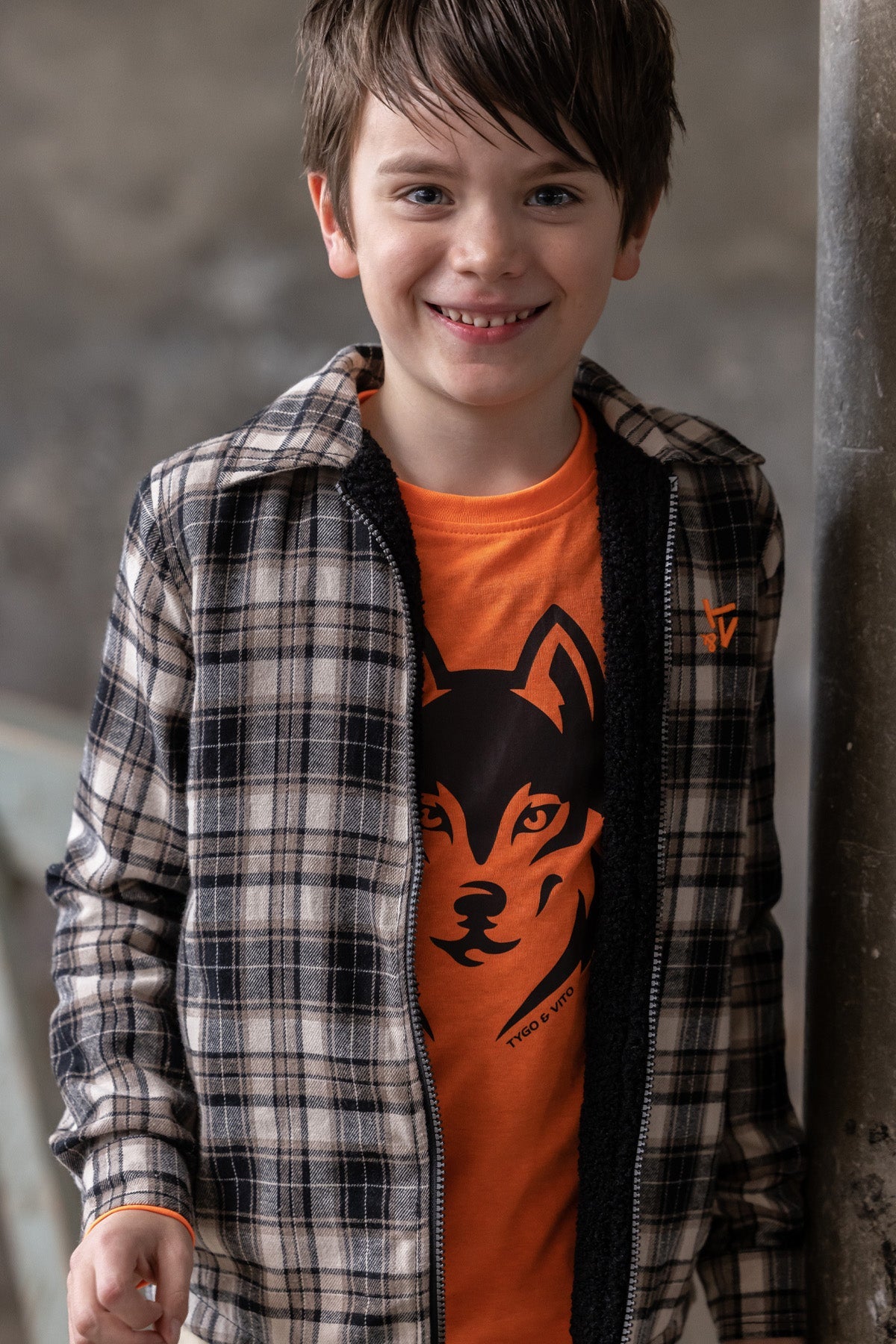 T-Shirt Lange Mouw Neon Jim Neon Oranje - TYGO&vito