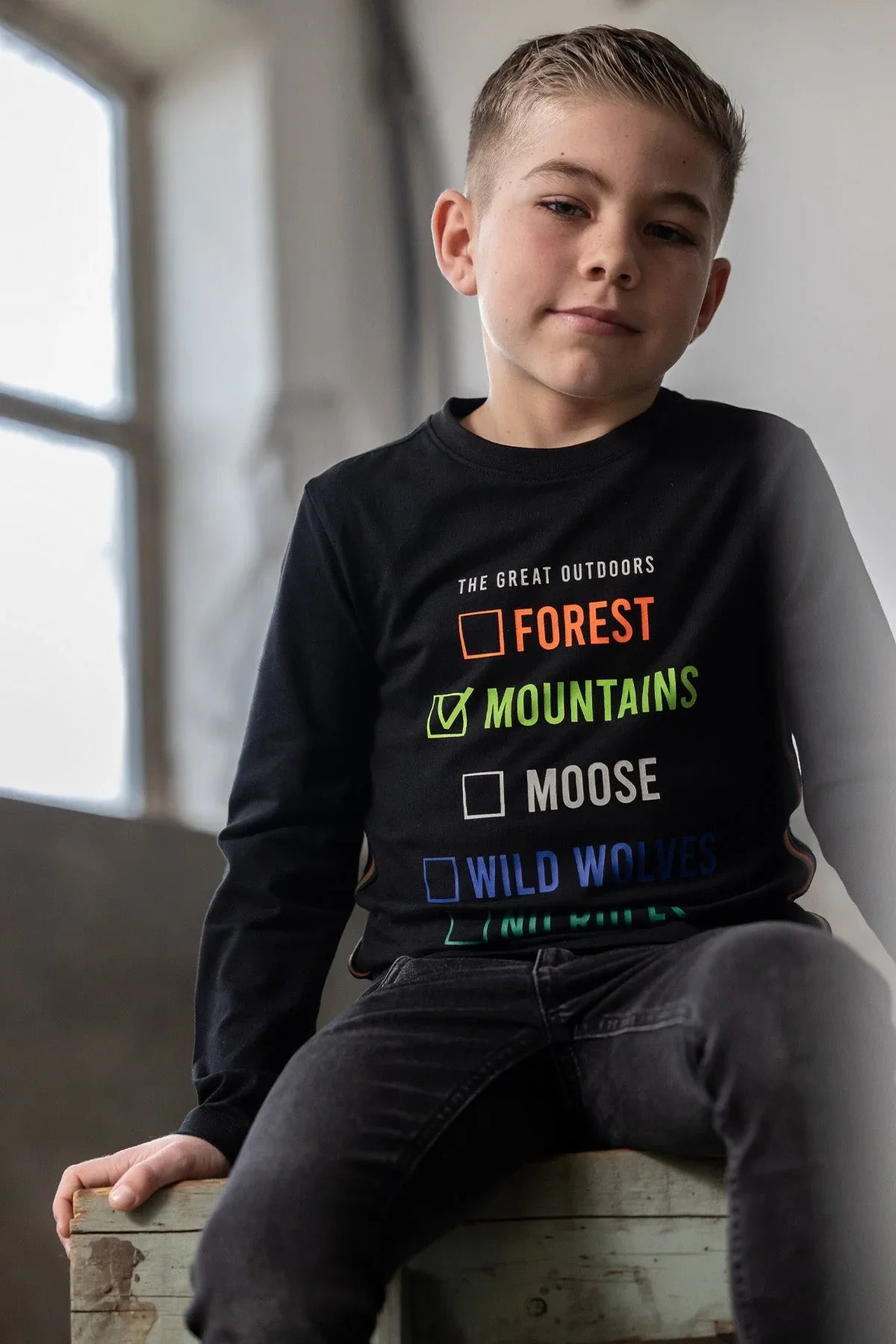 T-Shirt Lange Mouw Mason Zwart - TYGO&vito