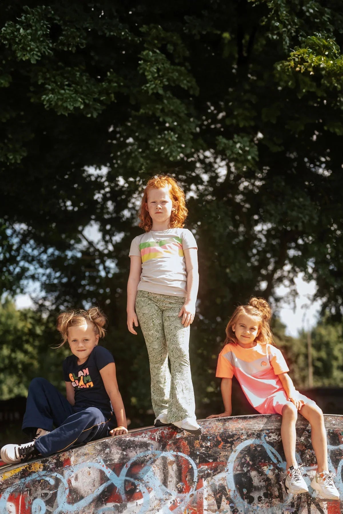 Sweatdress Nelly Neon Koraal - TYGO&vito