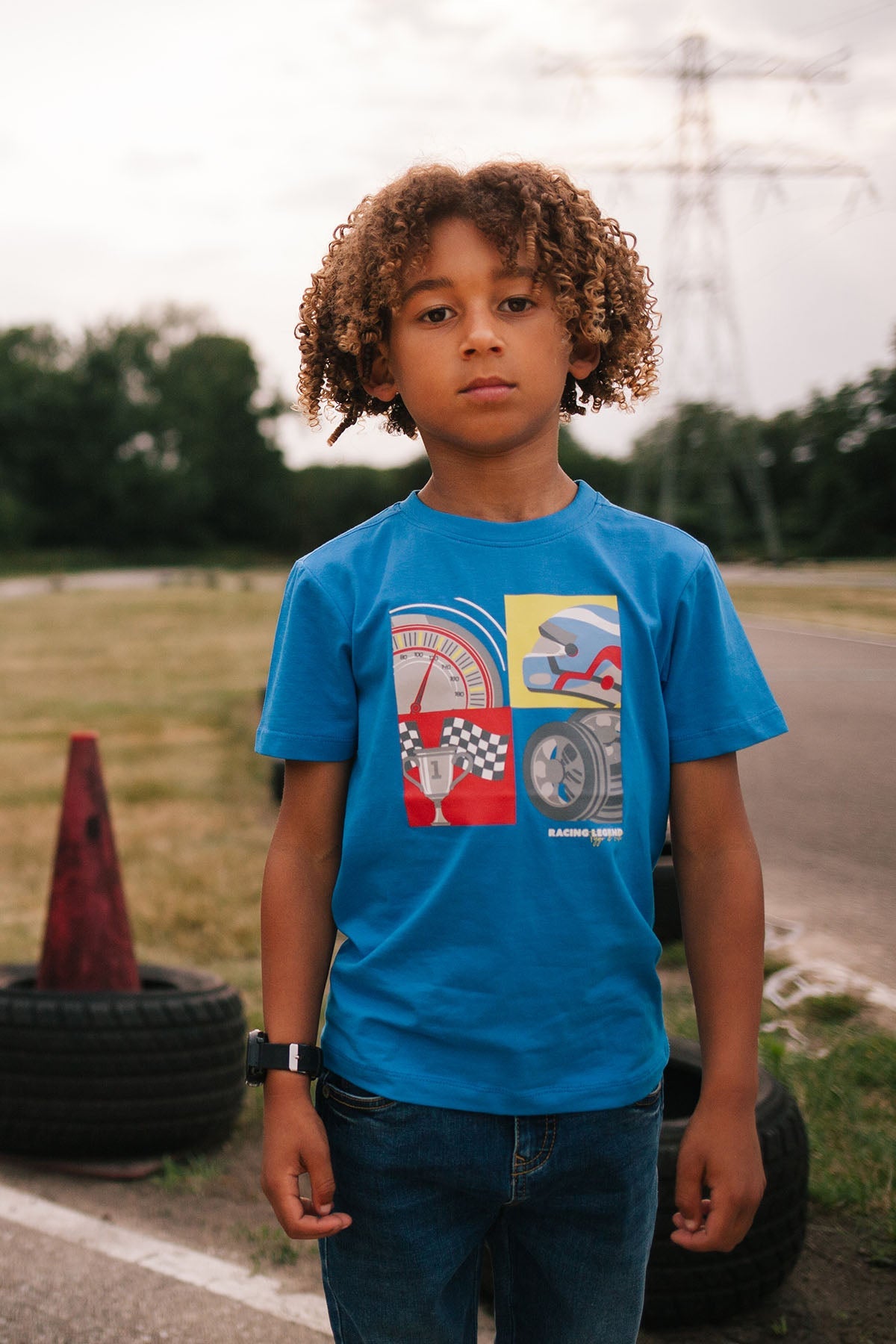 T-Shirt Joël Fel Blauw - TYGO&vito