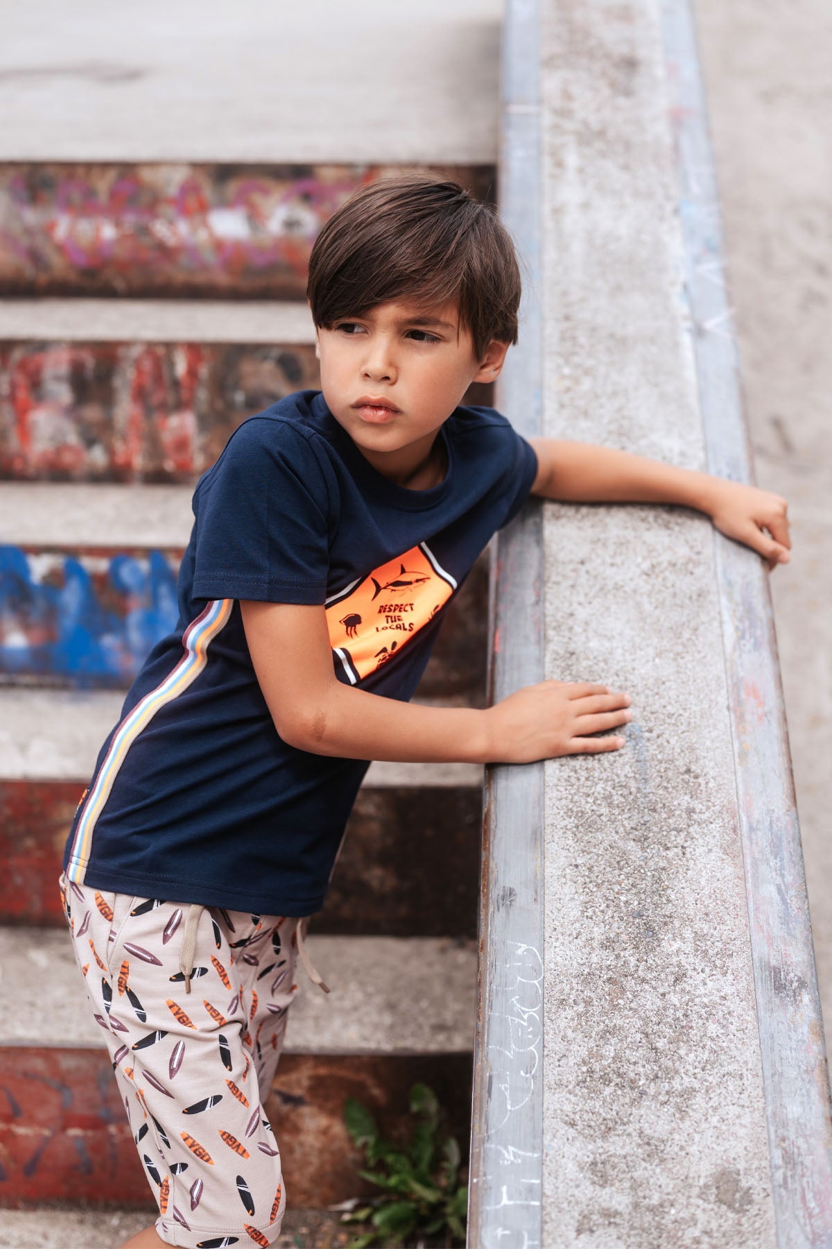 T-Shirt Wessel Donker Blauw - TYGO&vito