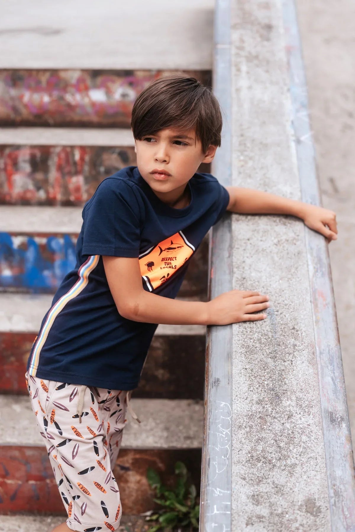 T-Shirt Wessel Donker Blauw - TYGO&vito