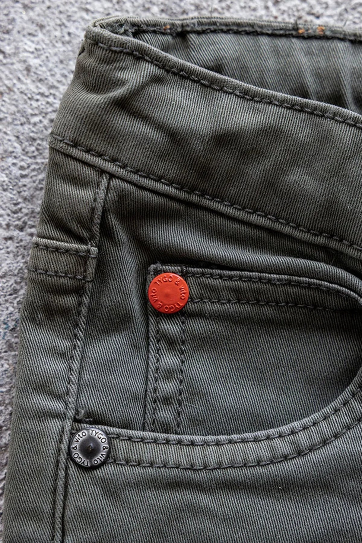 Skinny Fit Jeans Dark Army - TYGO&vito