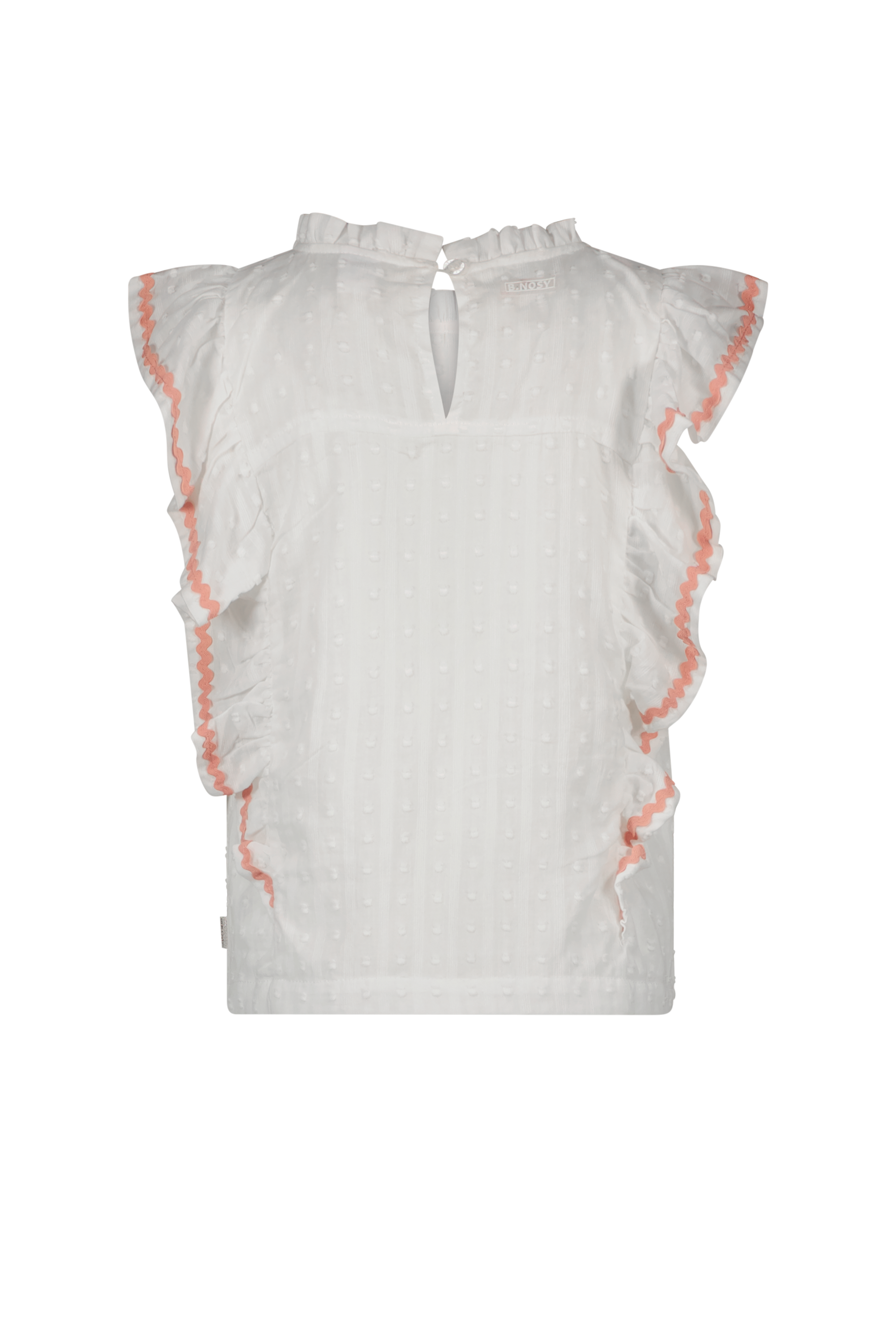 B.Nosy Girls Blouse W/ 2 Big Vertical Ruffles