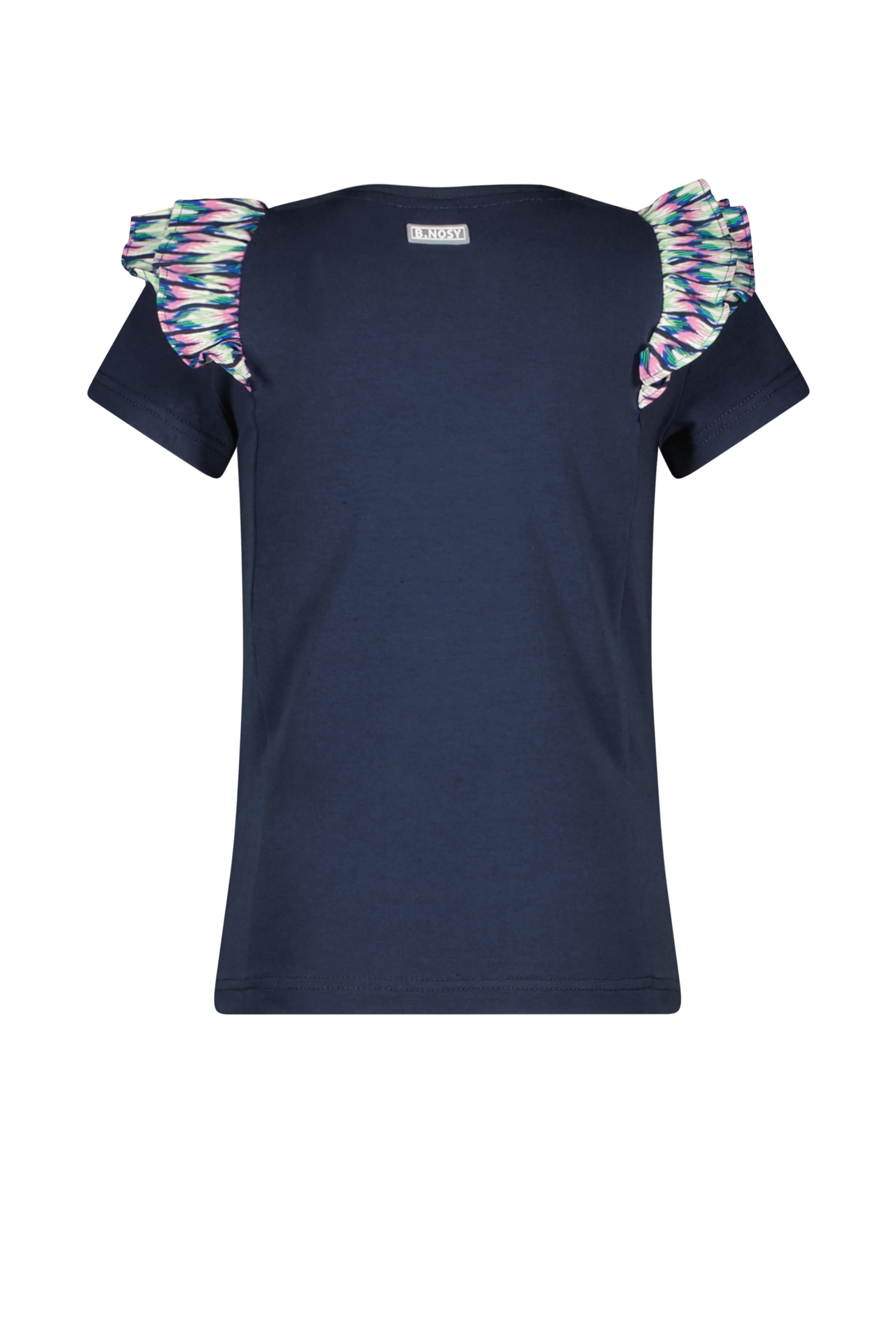 B.Nosy Girls Shirt W/ Aop Ruffles On Shoulder