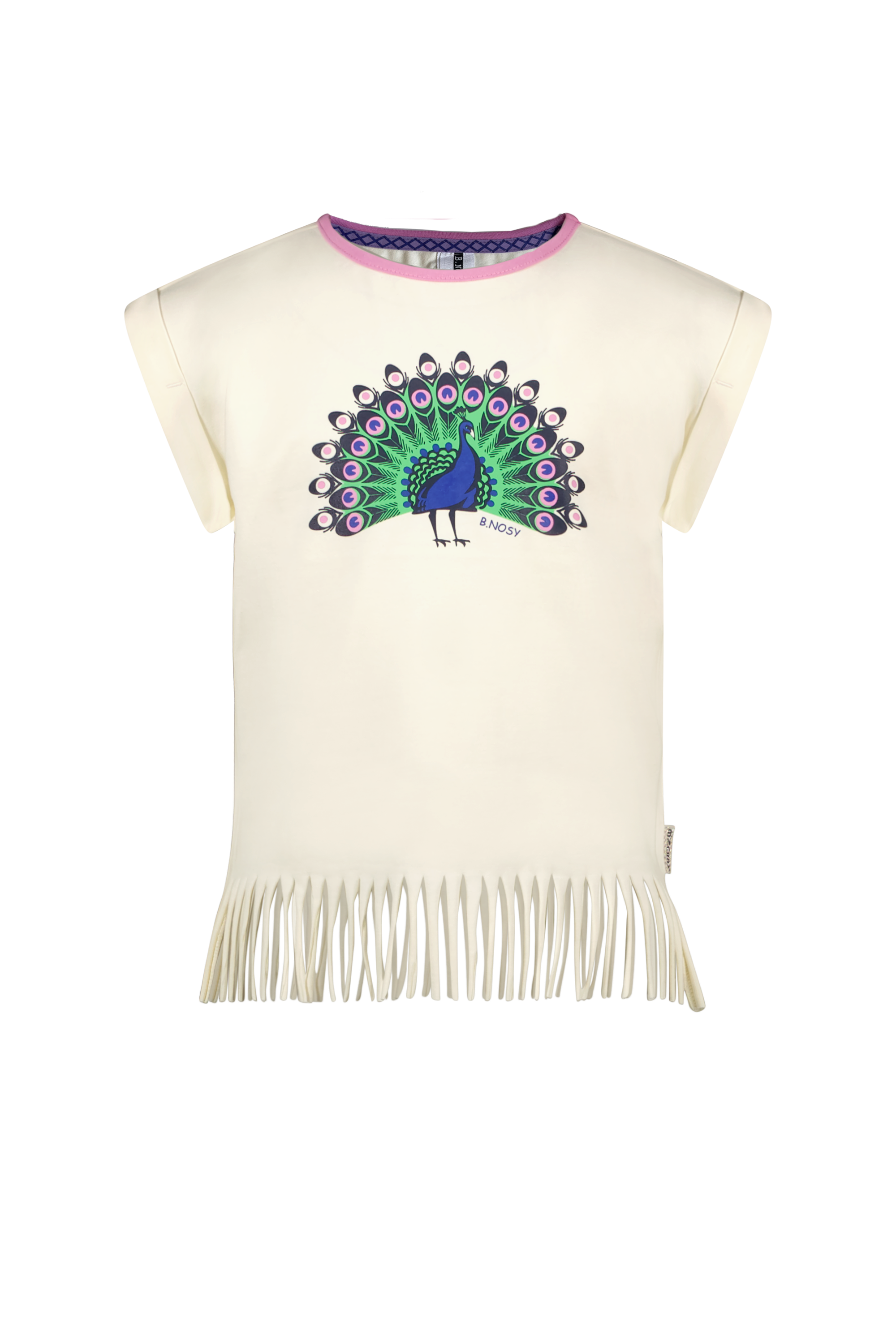 B.Nosy Girls Shirt W/ Jersey Straps On Hem