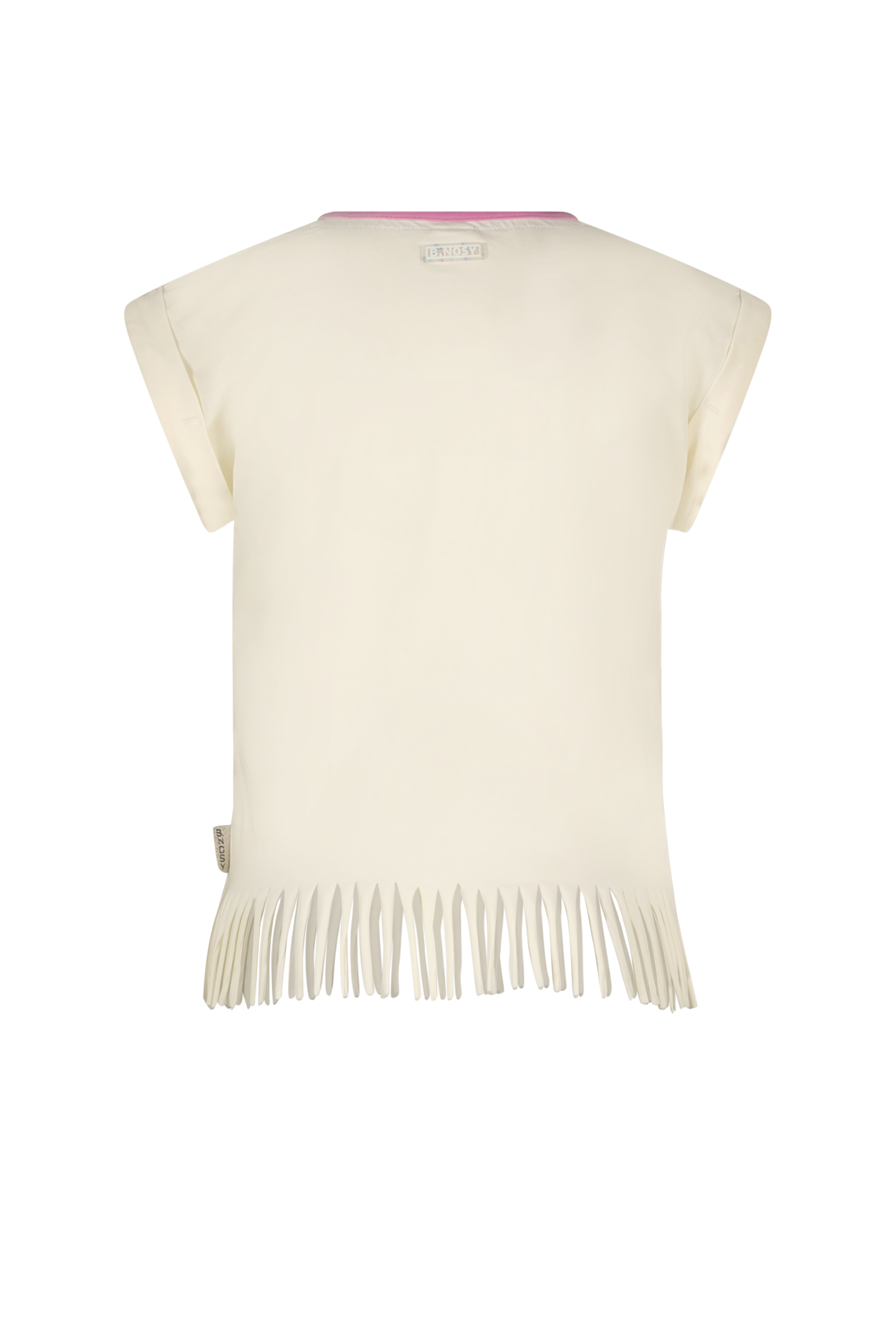 B.Nosy Girls Shirt W/ Jersey Straps On Hem