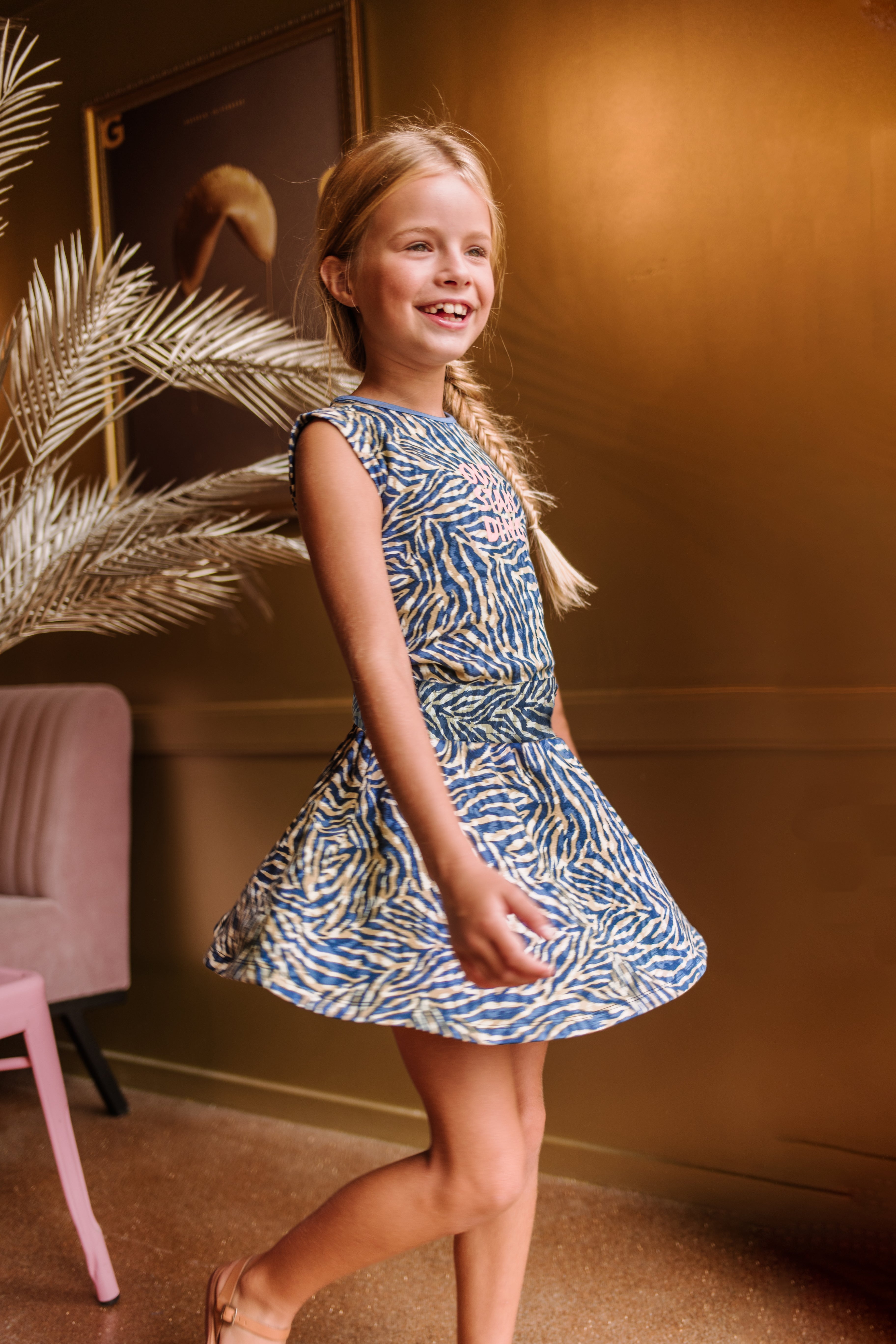 B.Nosy Girls Sleeveless Dress W/ Smock Waistband