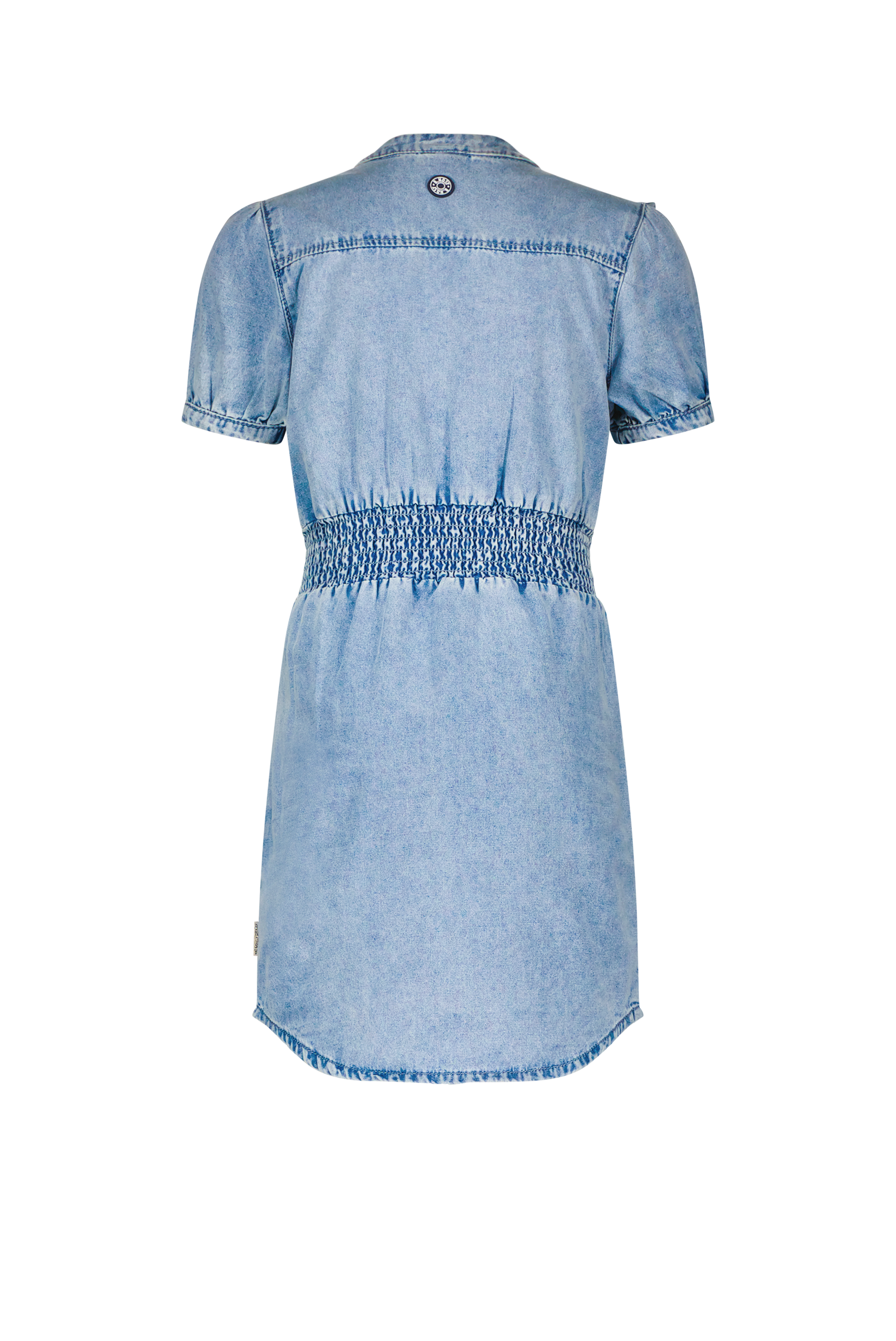 B.Nosy Girls Chambray Dress W/ Zipper And Smocked Wb