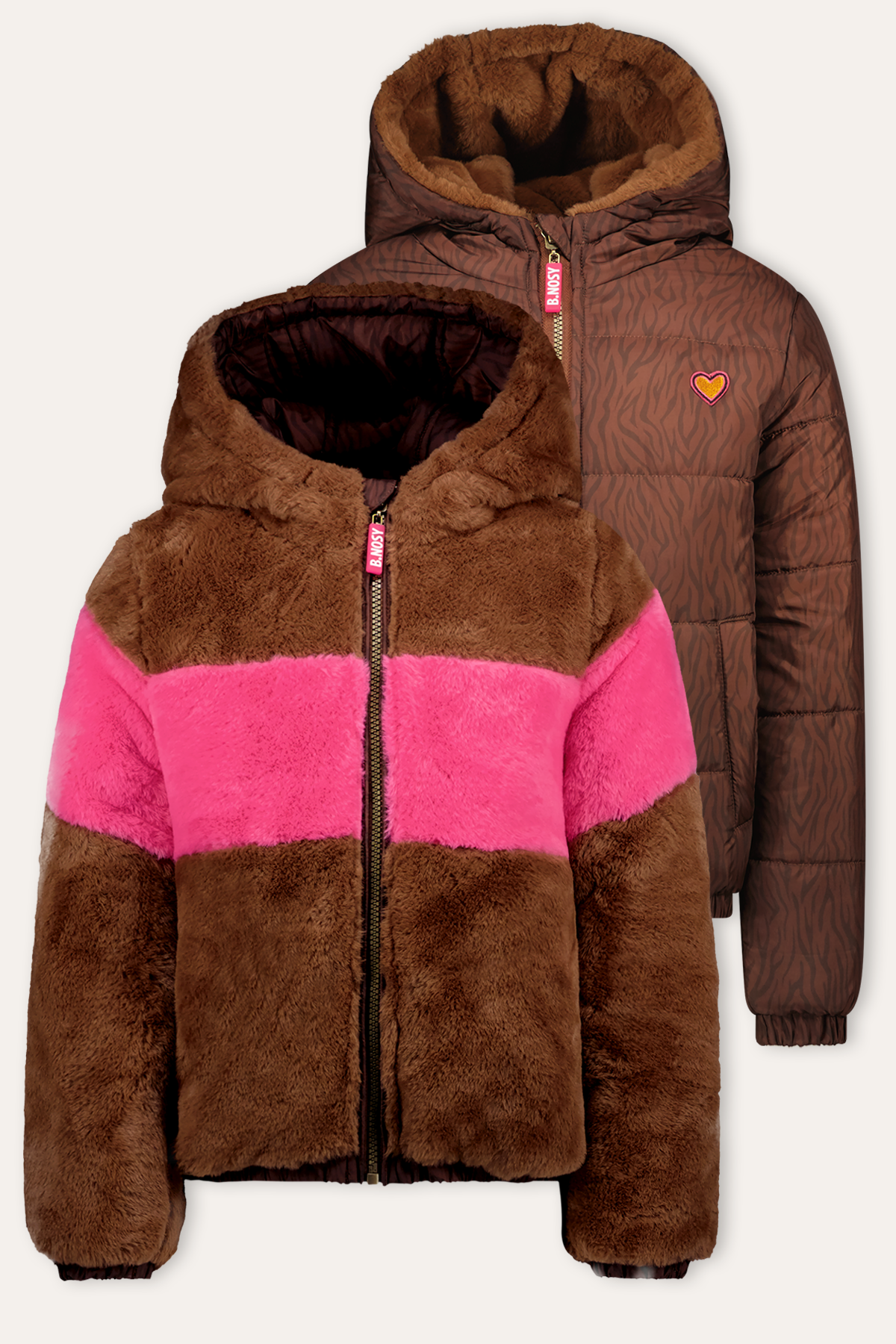 B.Nosy June Jacket Brown Tiger