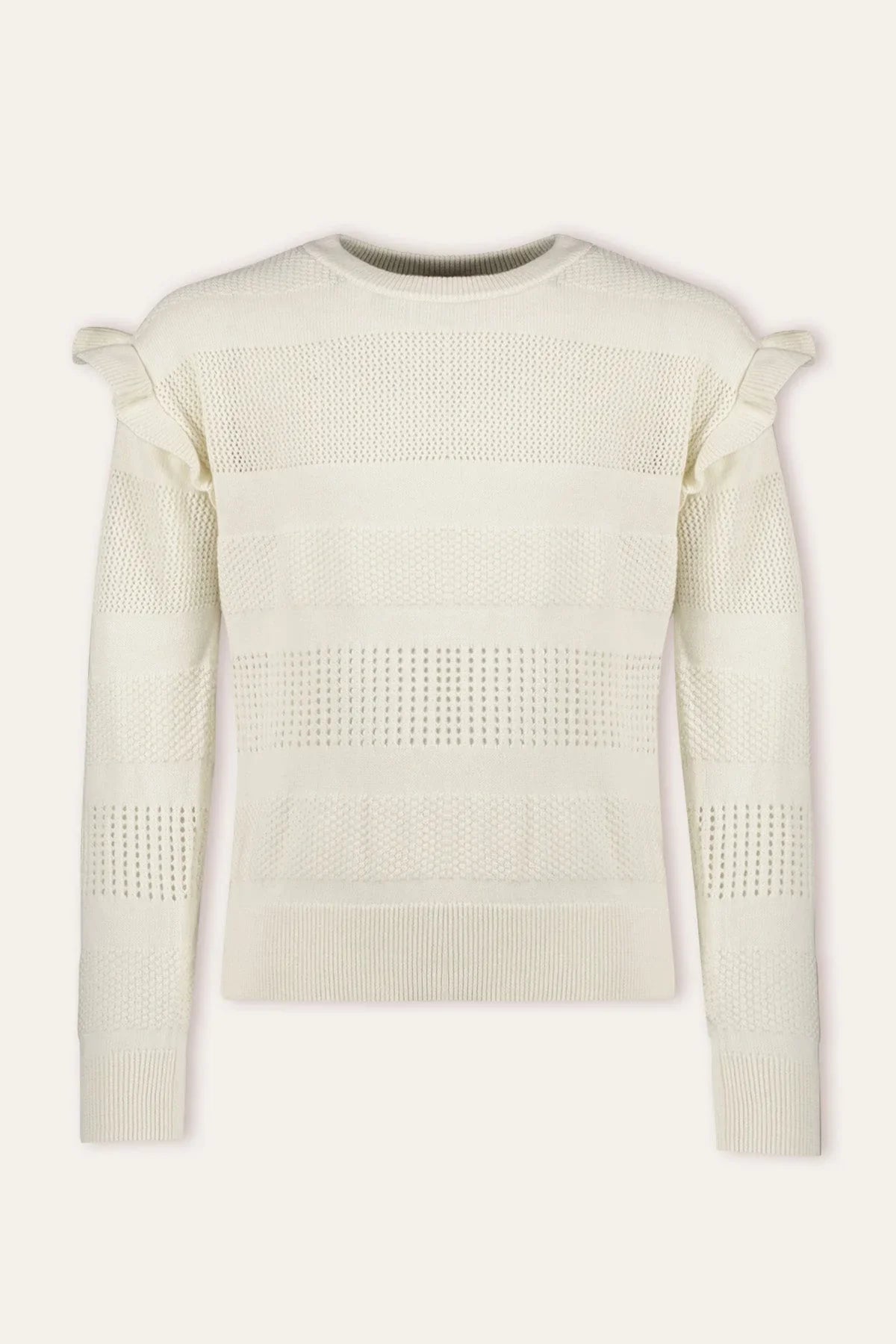 B.Nosy Feline Gebreide Trui Ecru