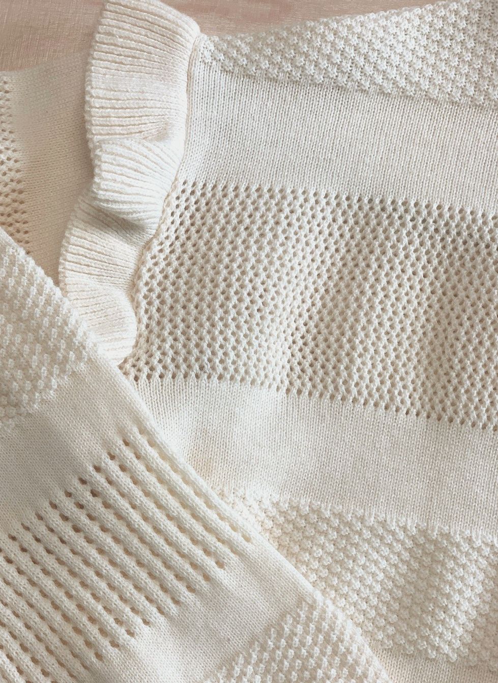 B.Nosy Feline Gebreide Trui Ecru