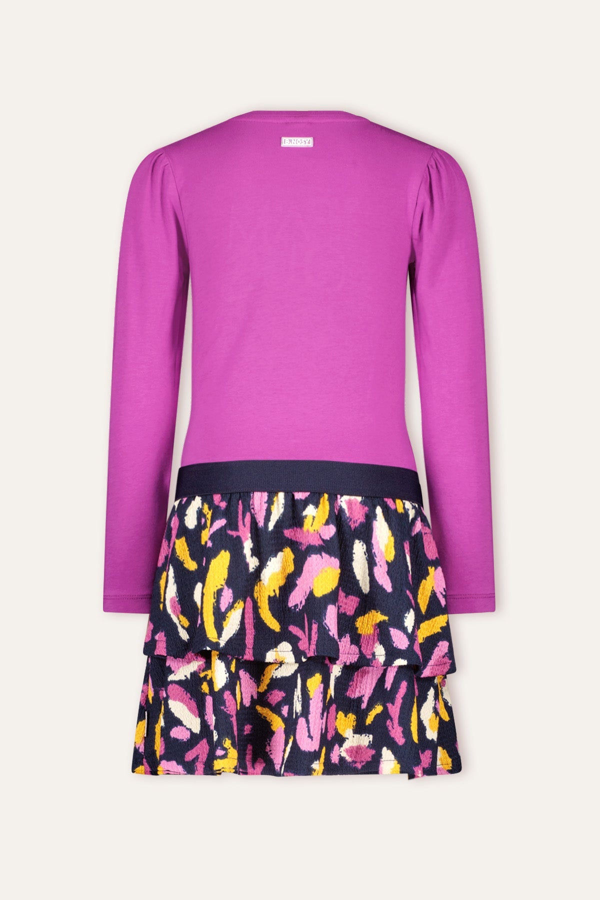 B.Nosy Fyke Jurk Paars-Multi