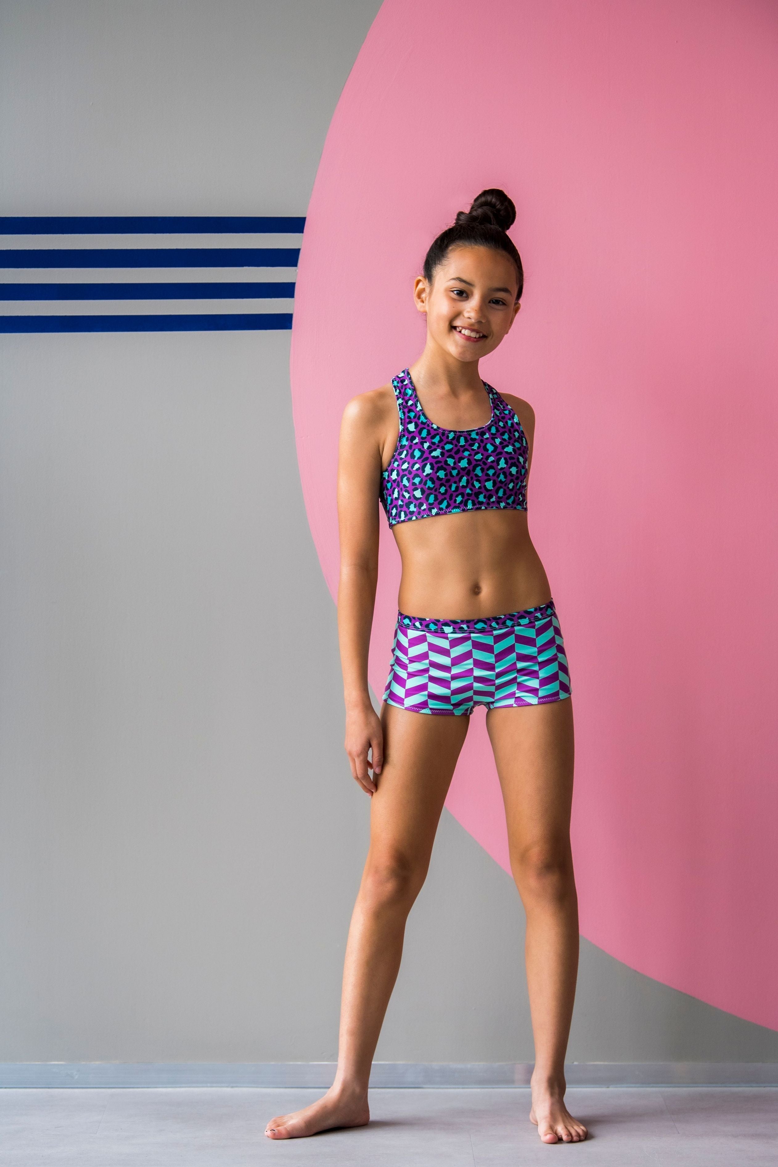 B.Nosy Anniek Reversible Bikini Aqua-Paars