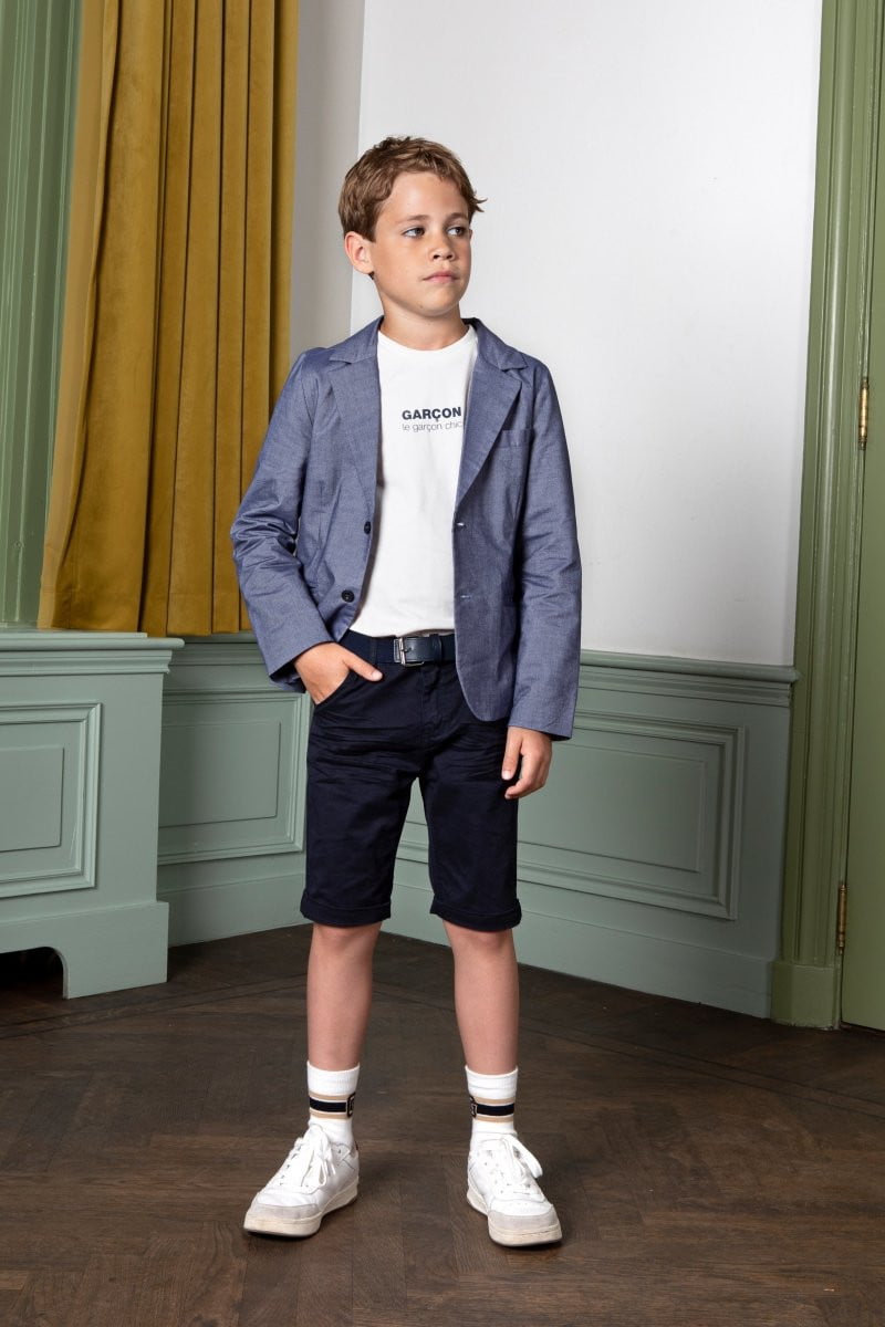 GARÇON chambray blazer - Le Chic Fashion
