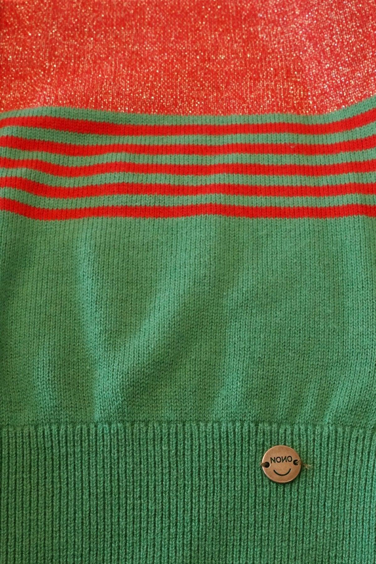 Alou Fijn Gebreid Gestreept Vest - NoNo Kidswear