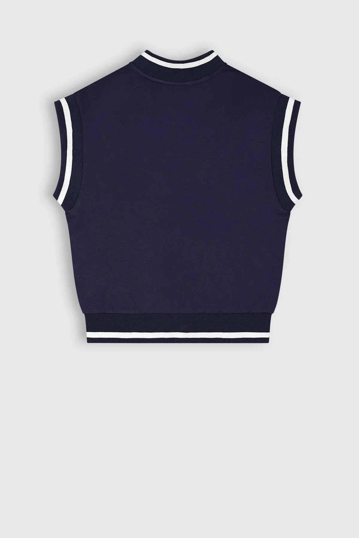 Bar Sleeveless Varsity Jacket - NoNo Kidswear