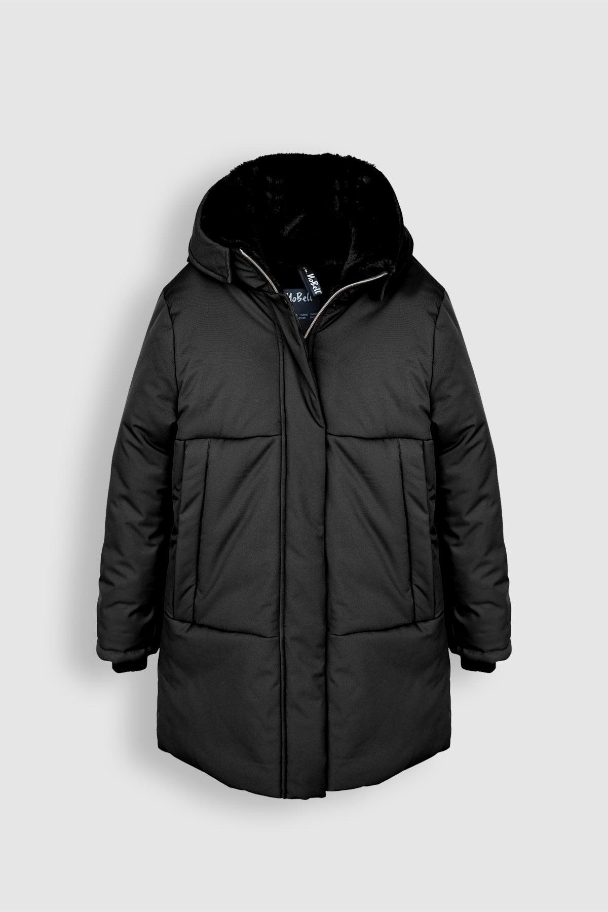 Belvina lange winterjas met capuchon - NoNo Kidswear