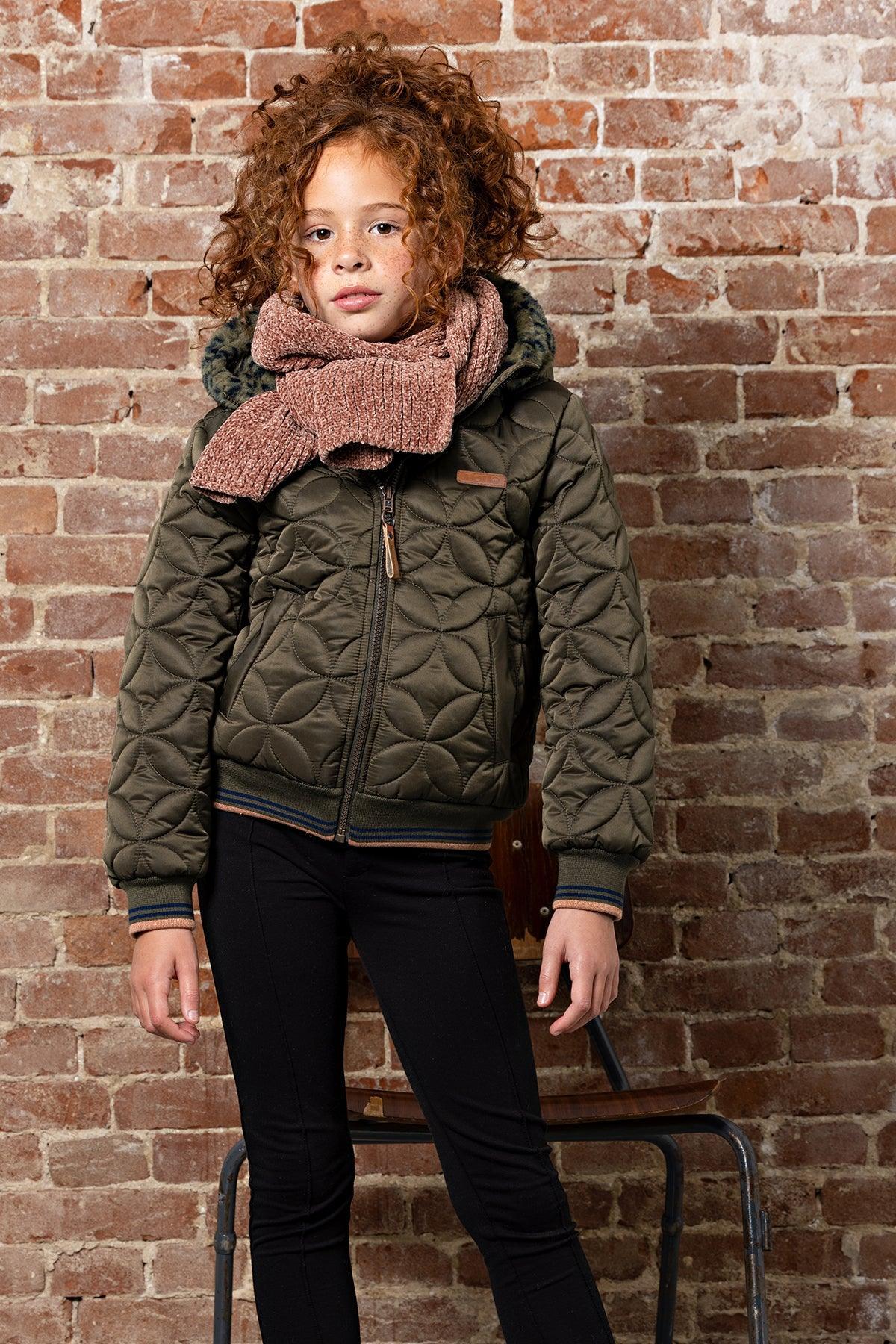 Bestie Gestepte Winterjas - NoNo Kidswear