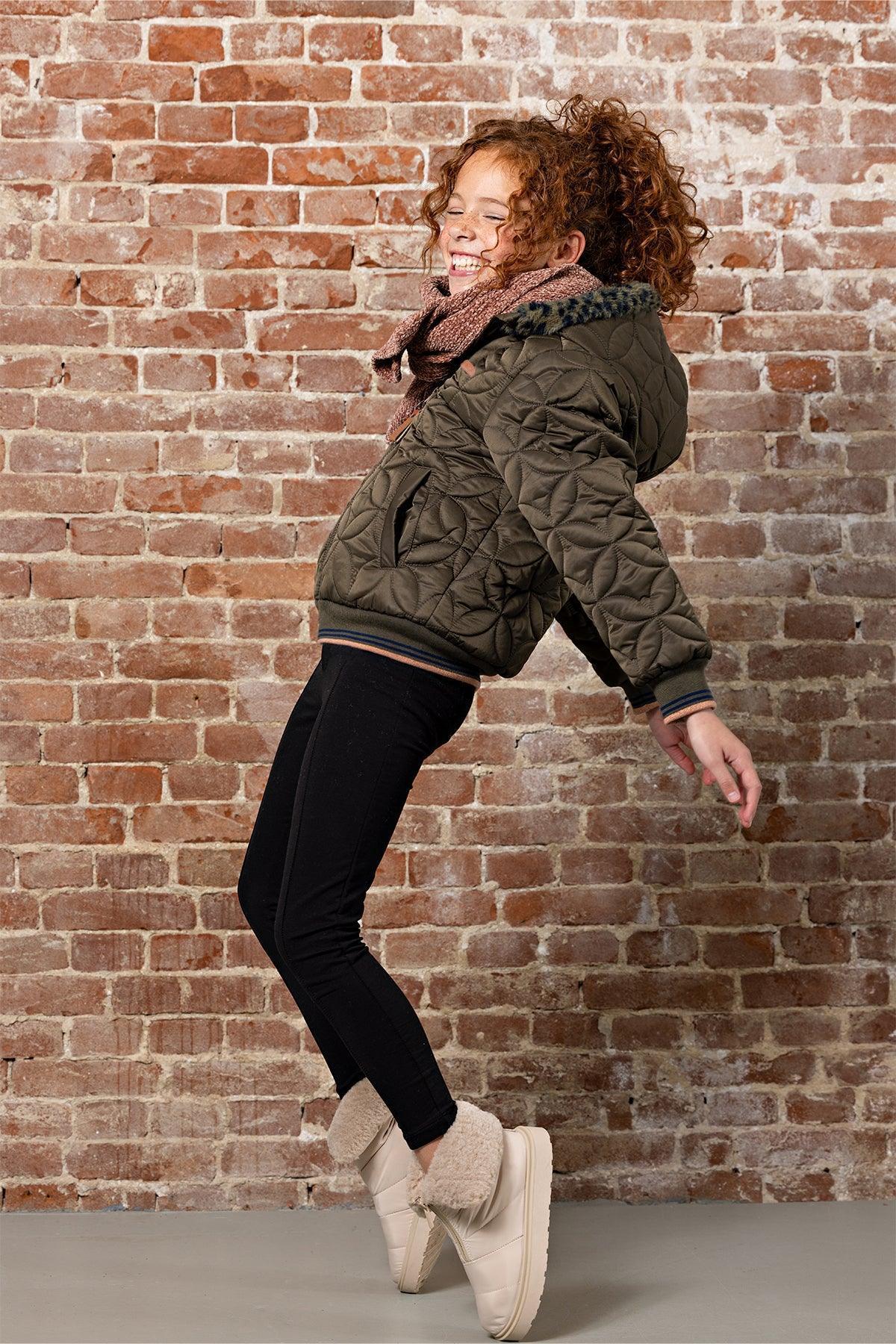 Bestie Gestepte Winterjas - NoNo Kidswear